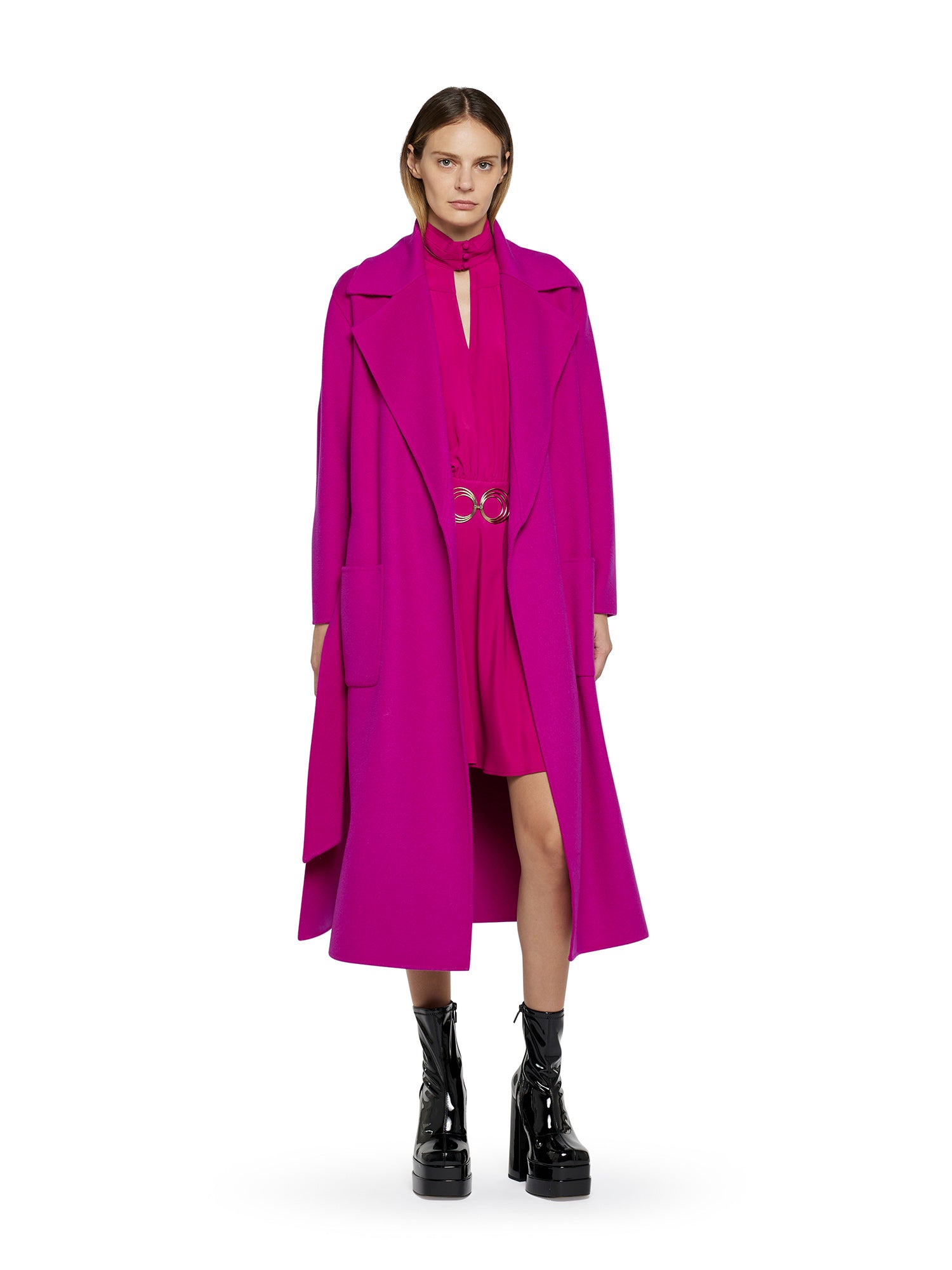 Double cloth dressing gown coat