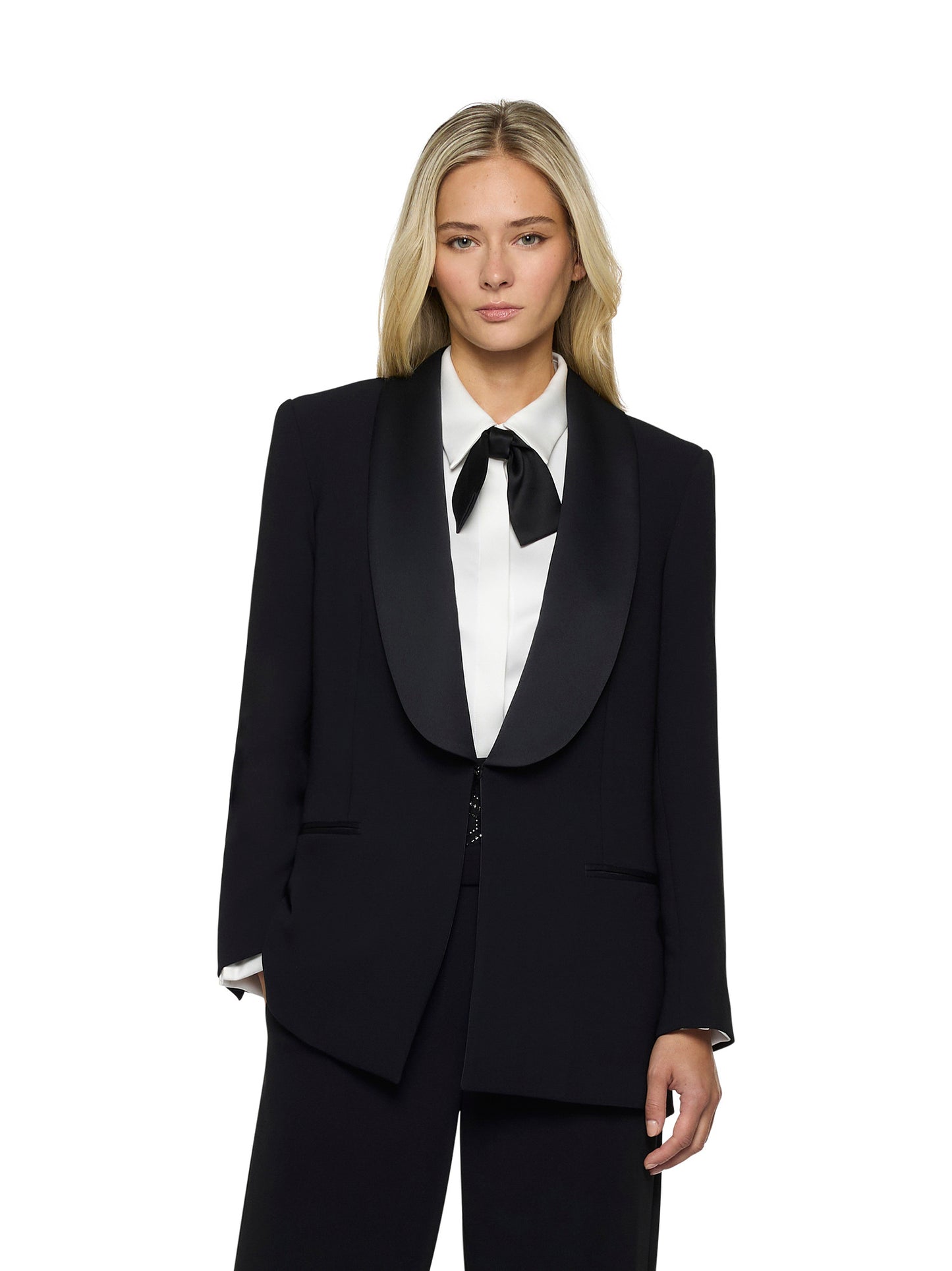 Giacca smocking in enver satin