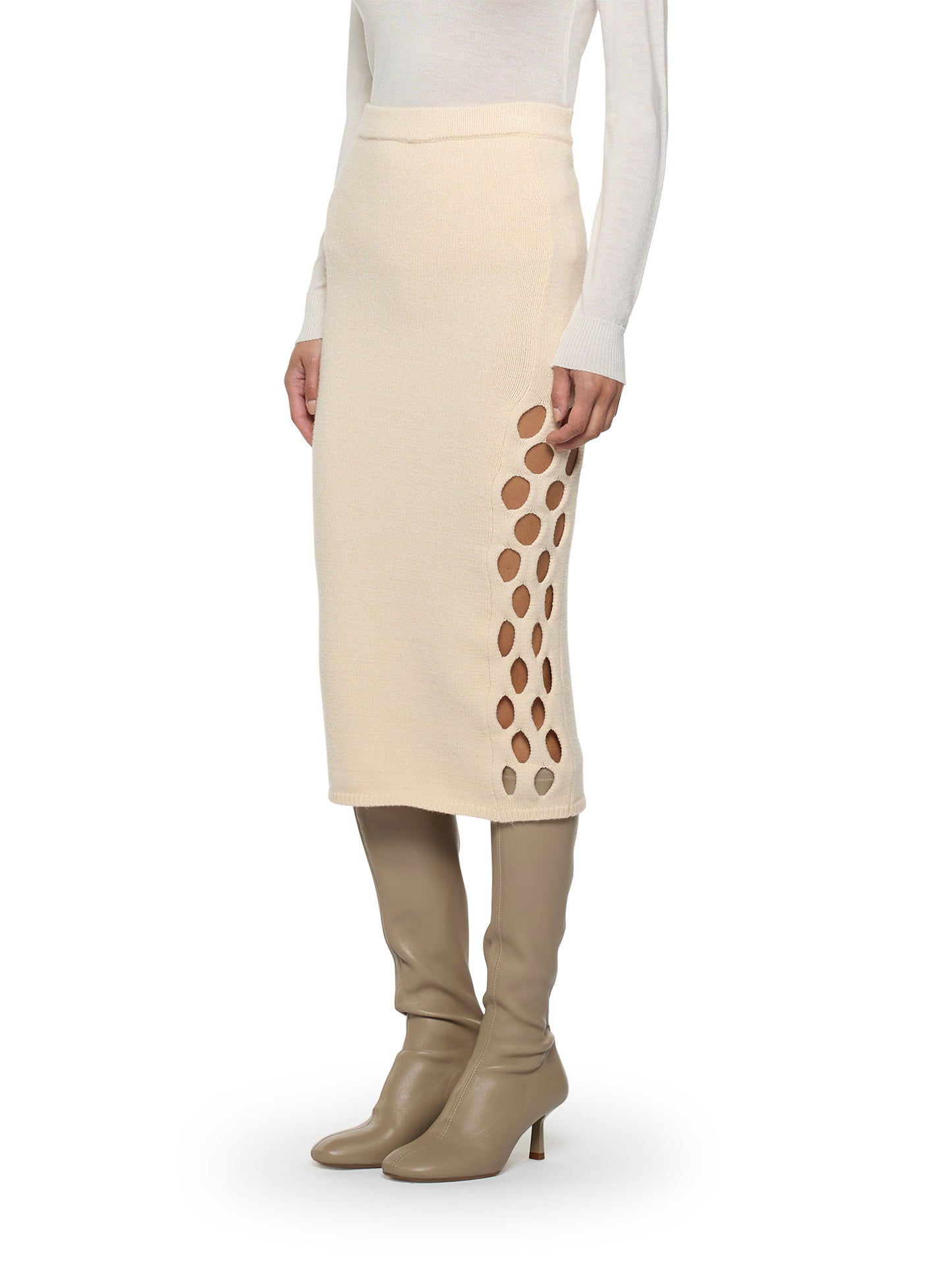 Gonna lunga con dettagli cut-out