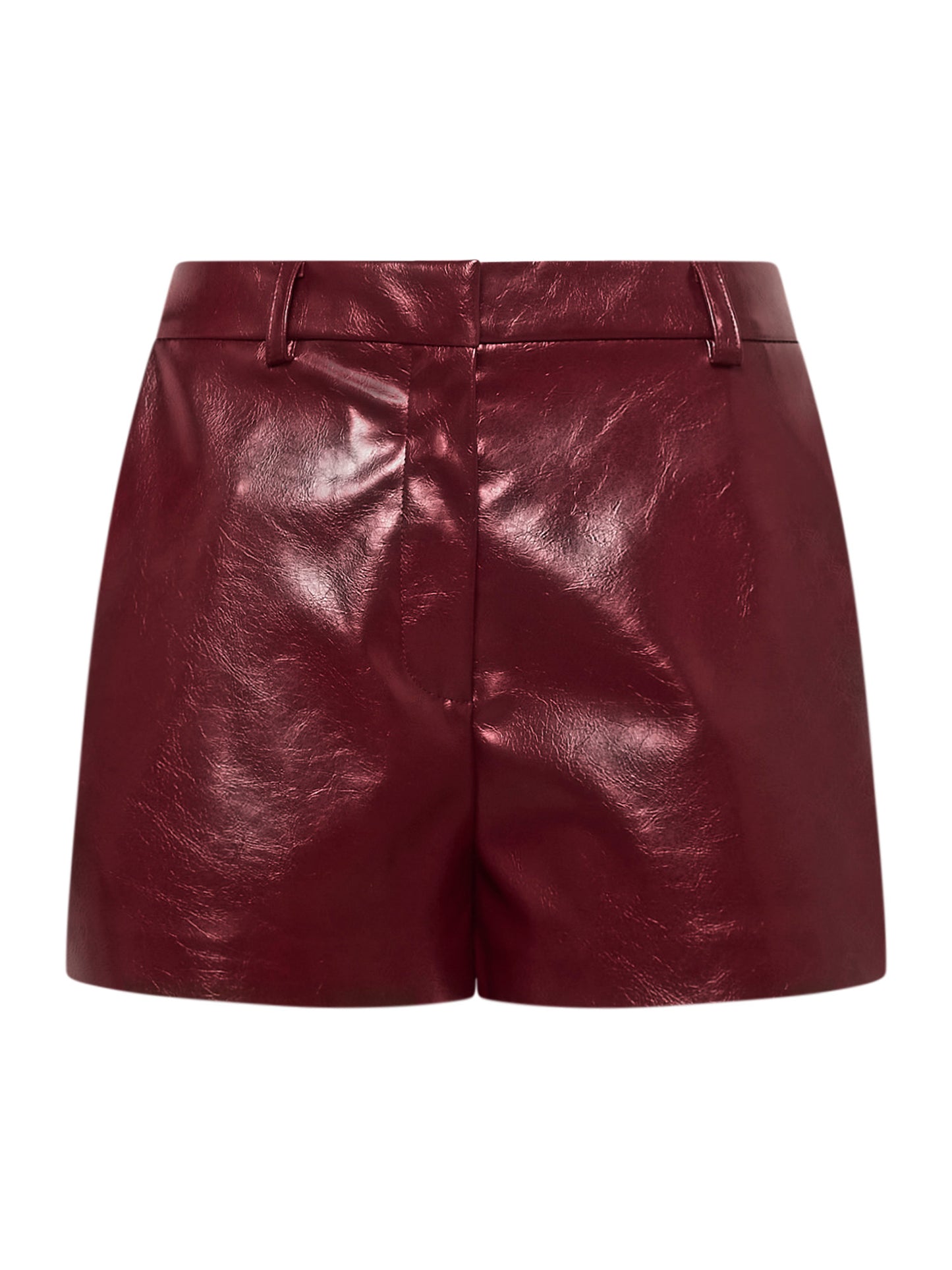 Shorts in shiny vegan leather