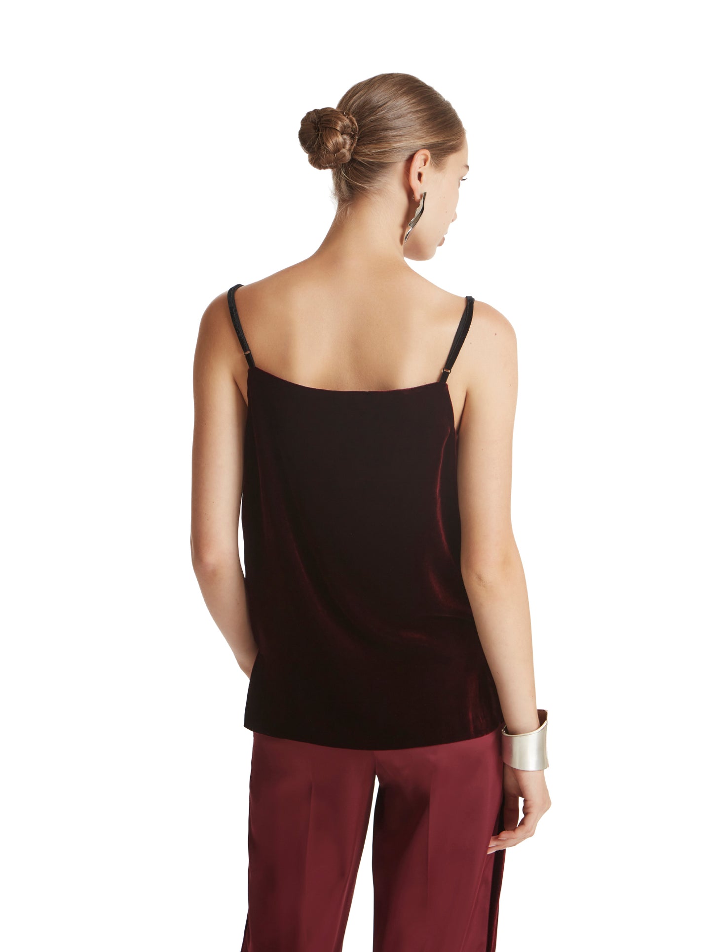 Velvet and lace top