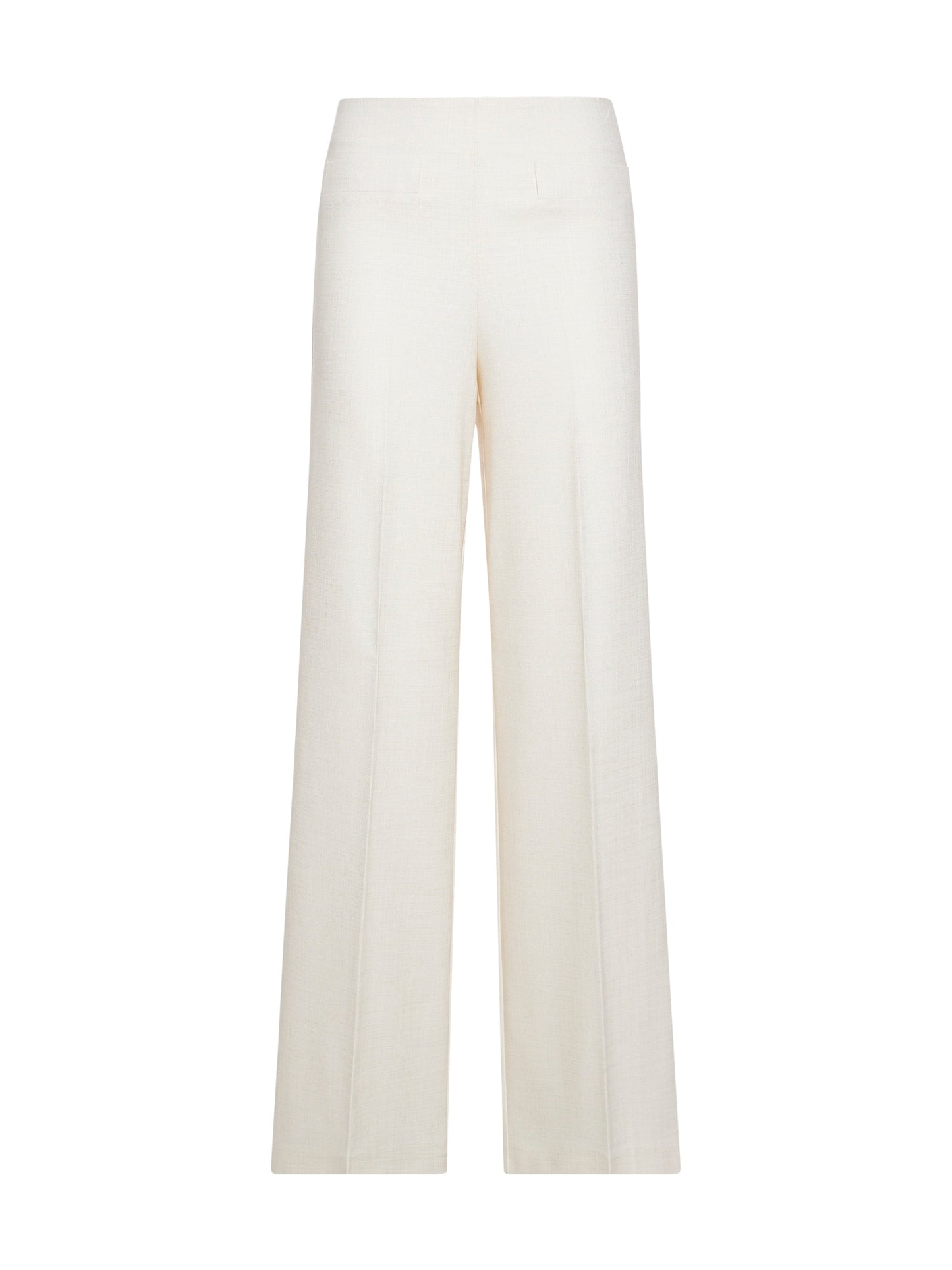 Wide trousers in luxury textured fabric