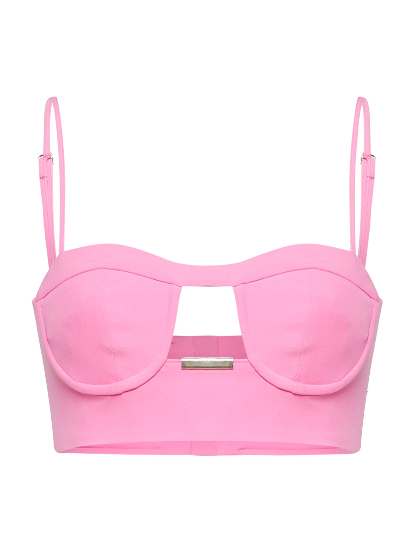 Top bra in poly cady