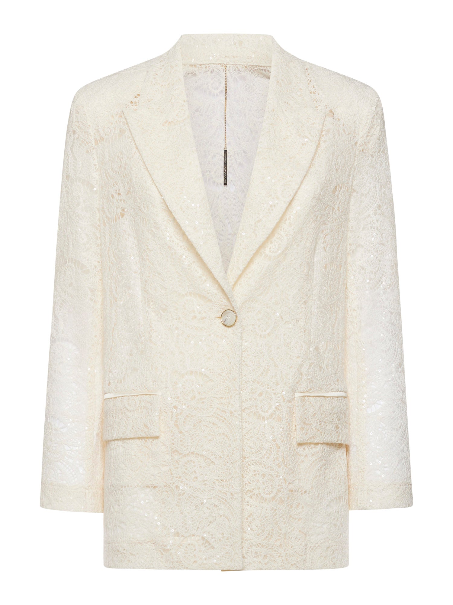 Giacca over in pizzo ricamato