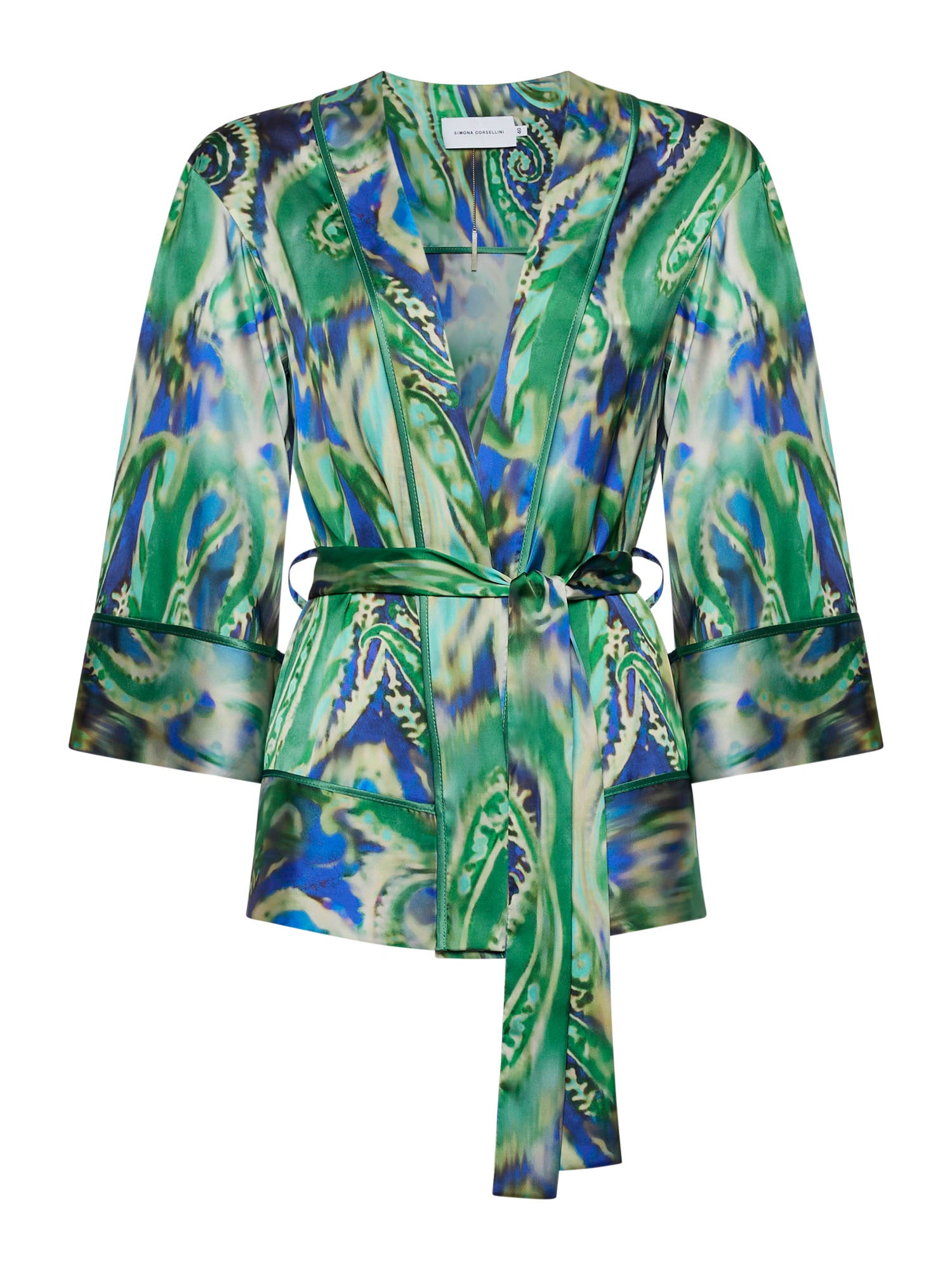 Giacca kimono in stampa sfumata