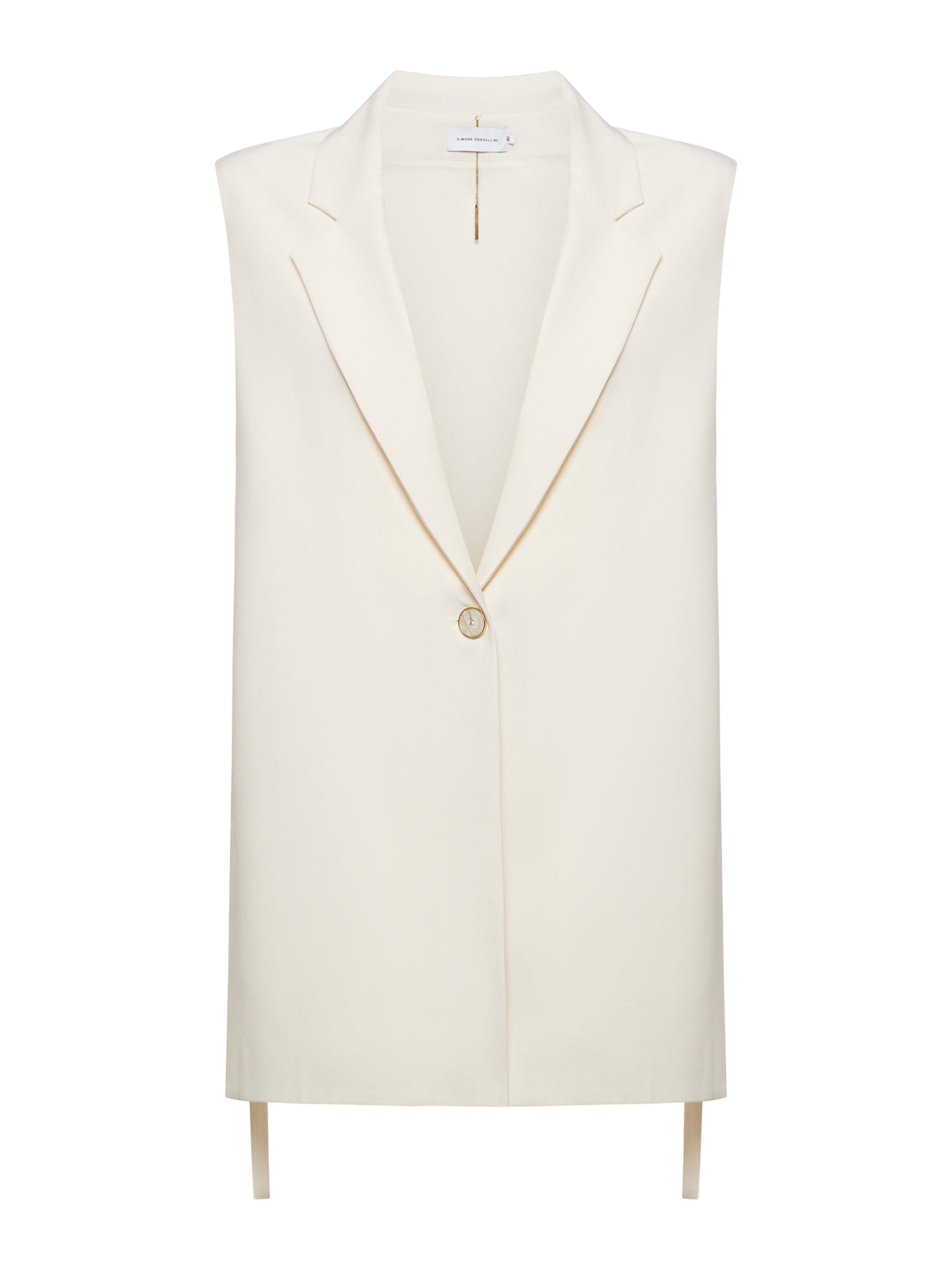 Gilet over in tela fluida