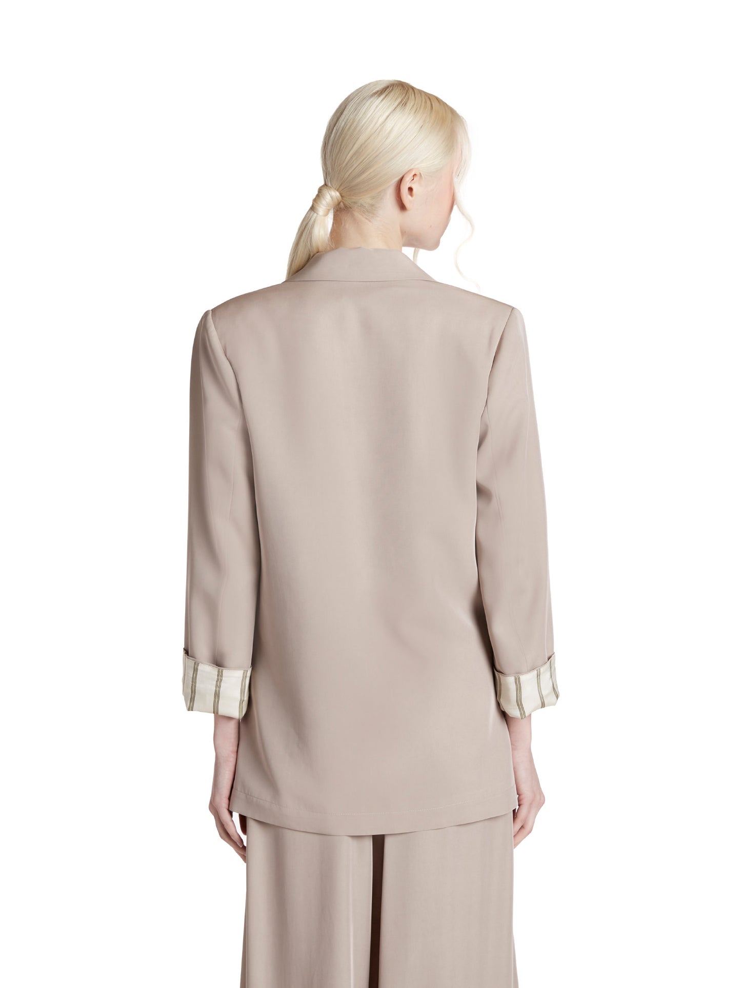 Straight jacket in viscose twill