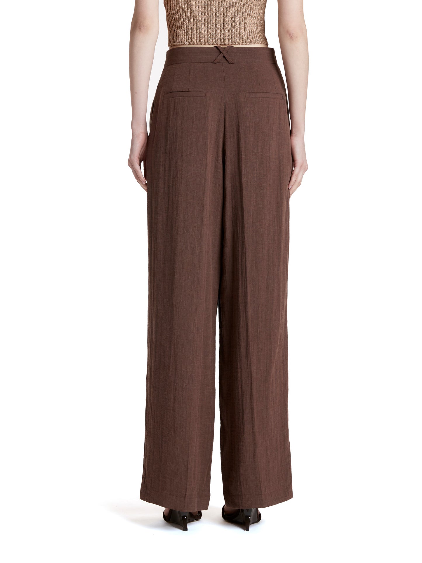 Flamed canvas trousers