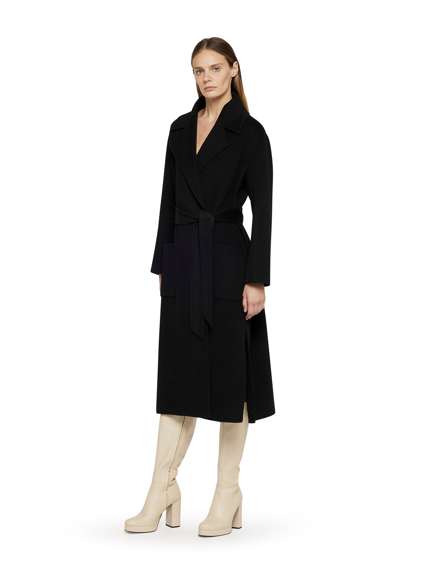 Double cloth dressing gown coat