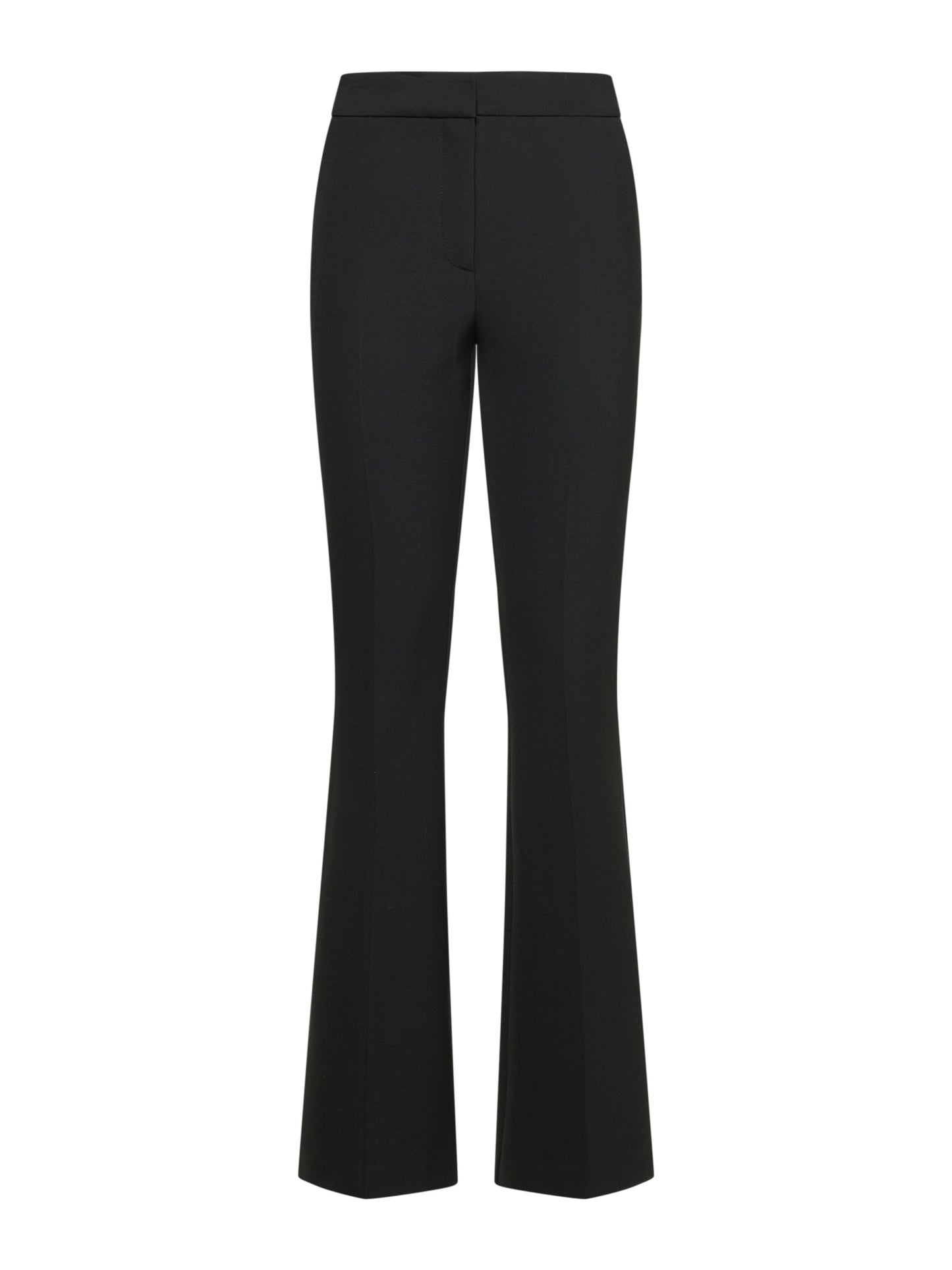 High-waisted flare trousers