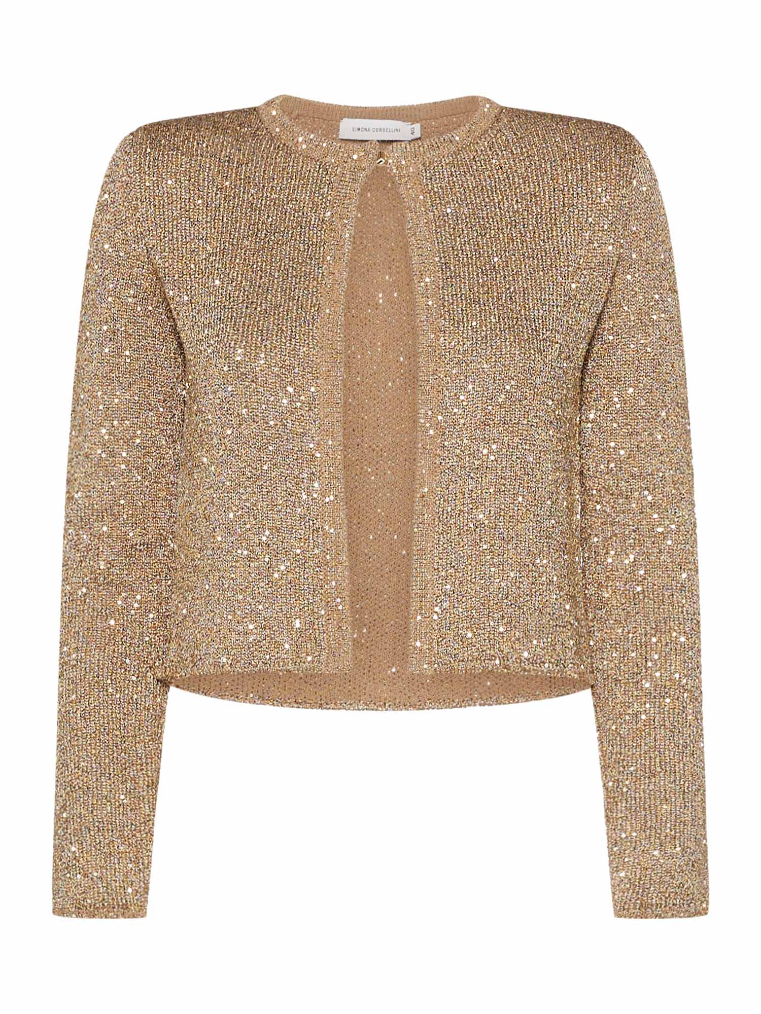 Space Simona Corsellini Giacca in tricot con paillettes
