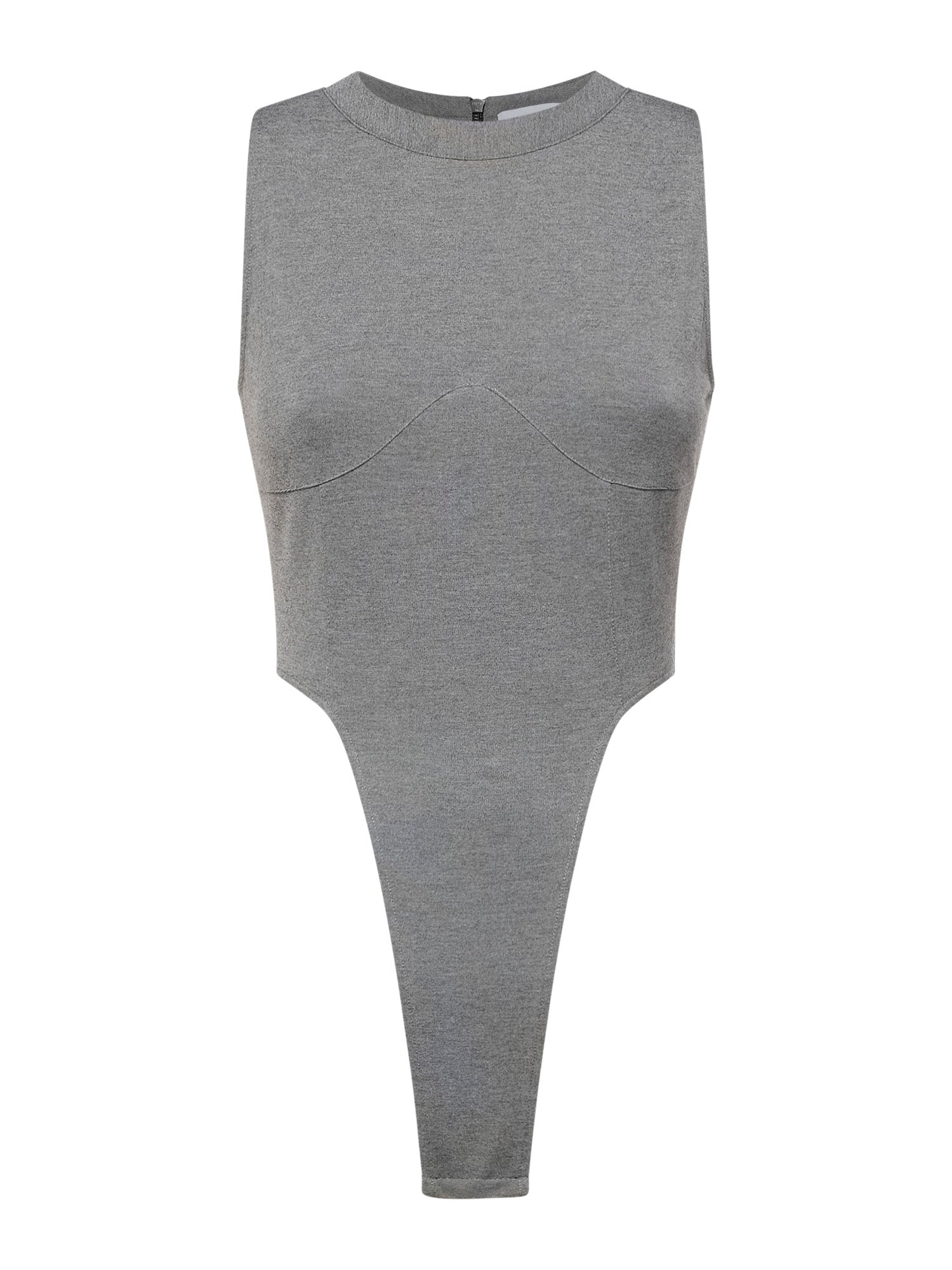 Ultra-sleeve sleeveless bodysuit in Milano stitch