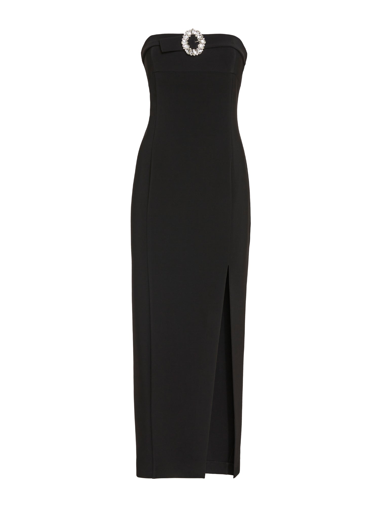 Abito lungo aderente con scollo a bustier