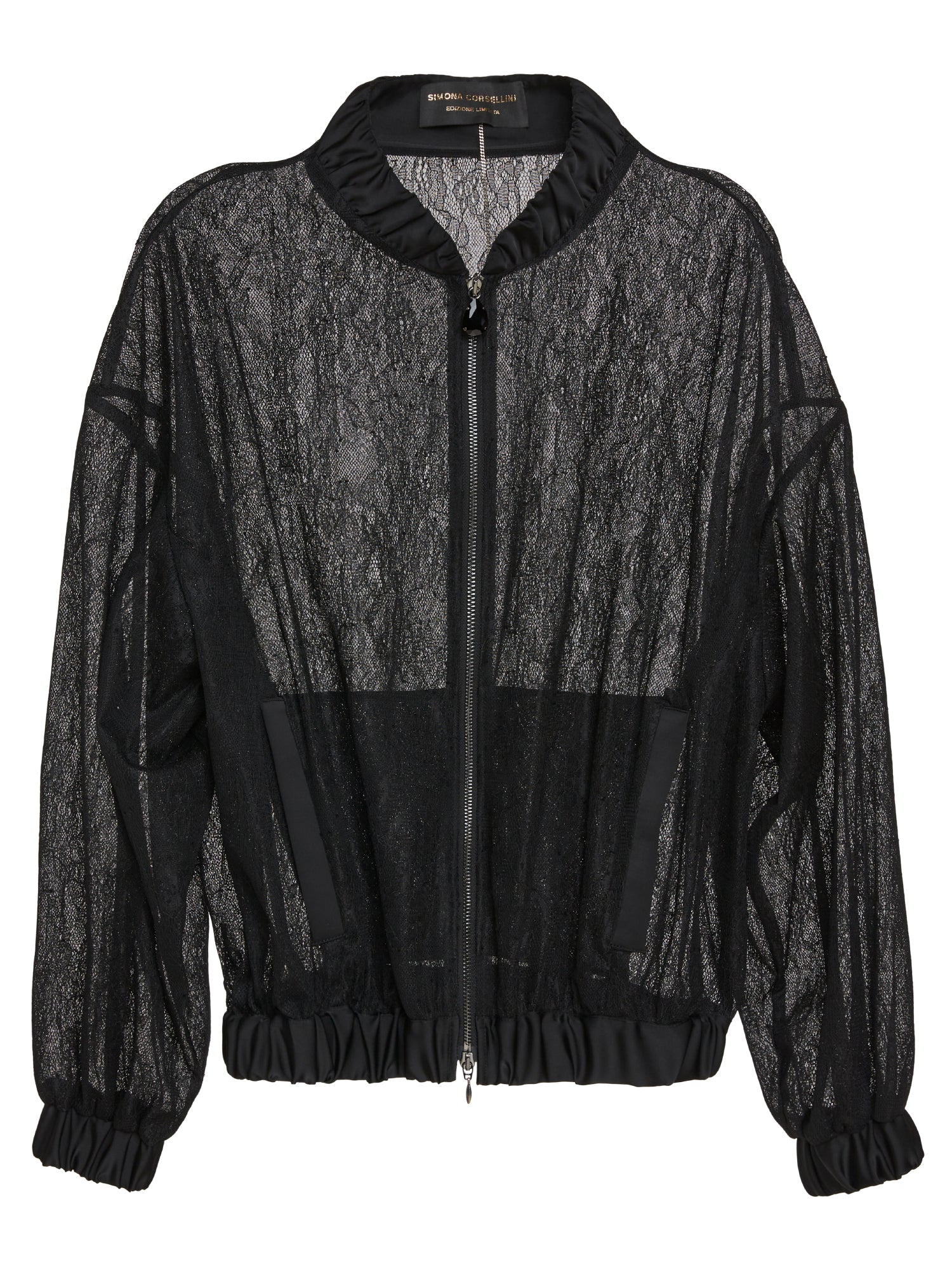 Bomber in pizzo accoppiato