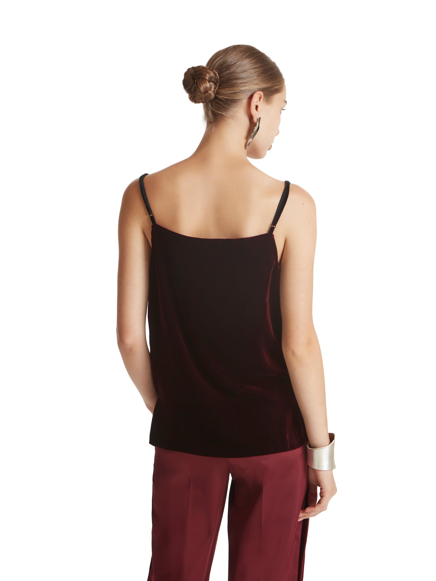 Velvet and lace top