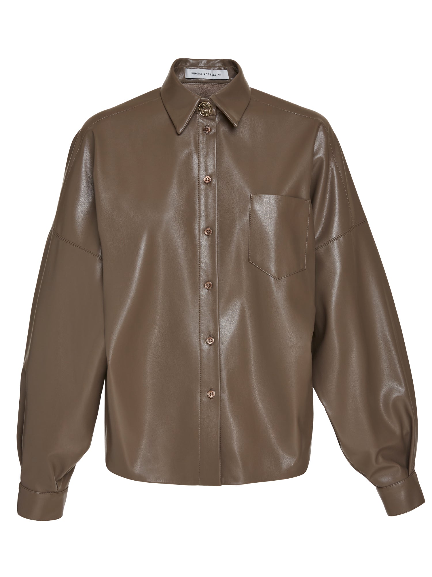 Vegan leather shirt
