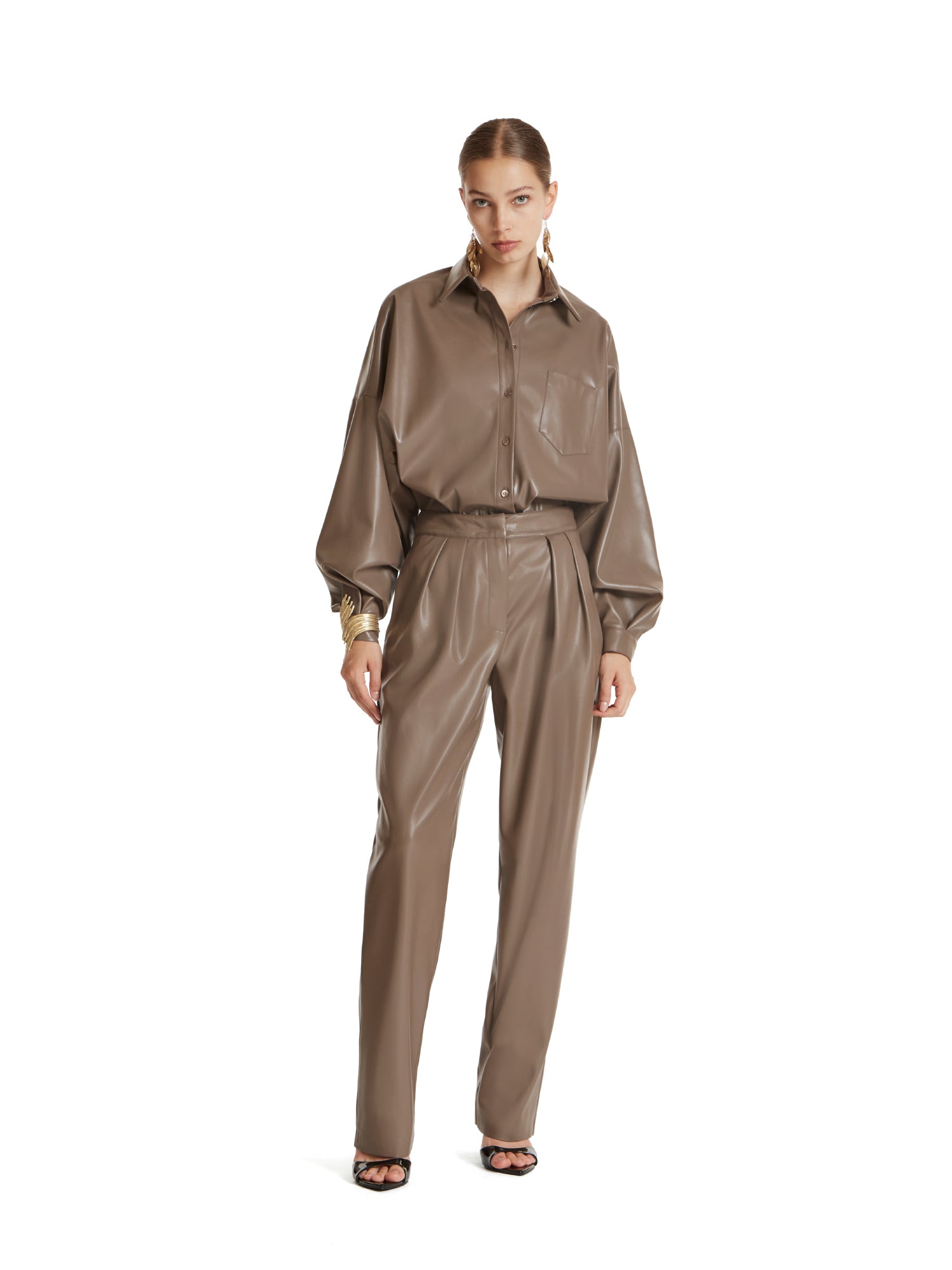 Camicia in vegan leather