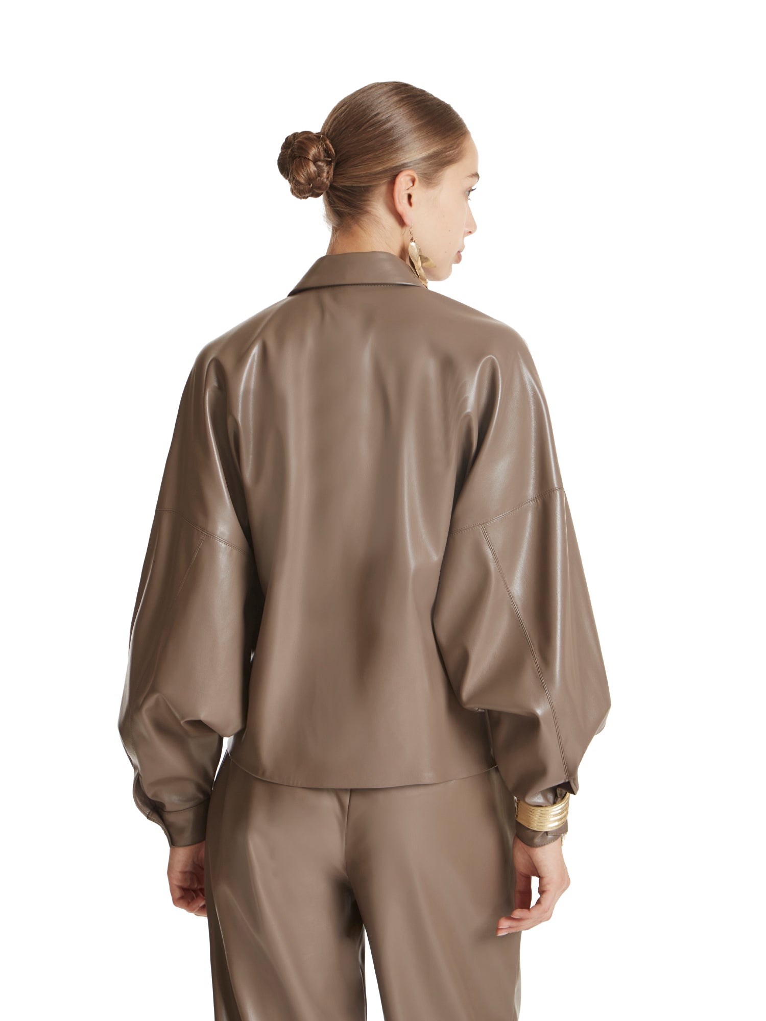 Vegan leather shirt