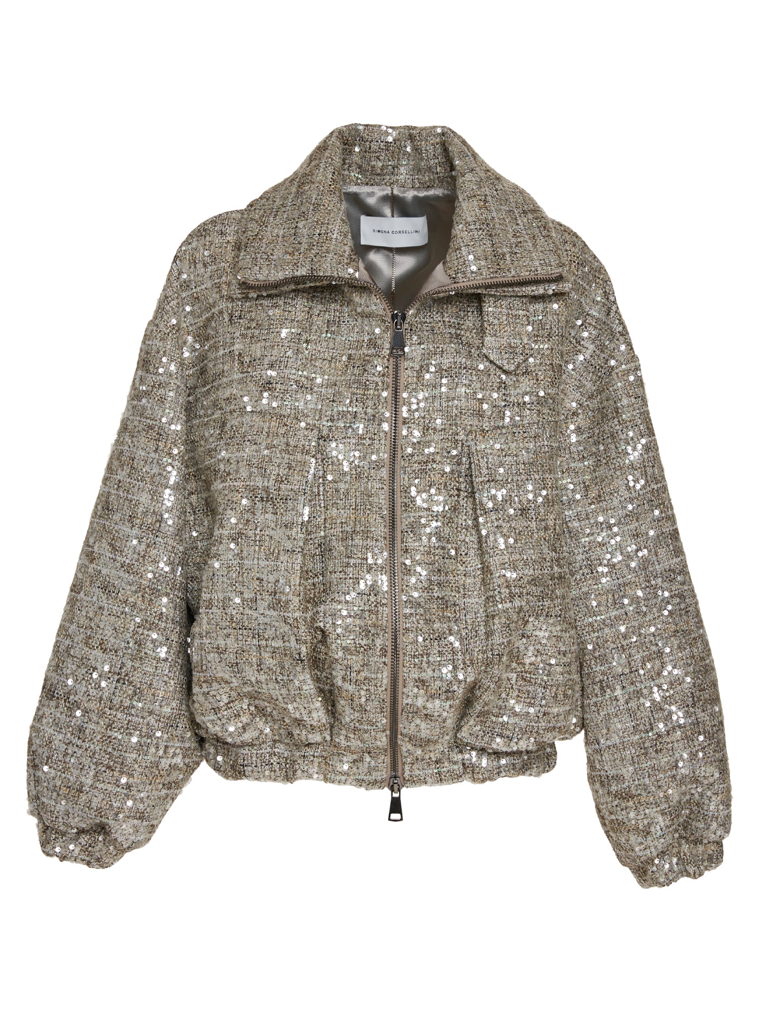 Bomber oversize in paillettes
