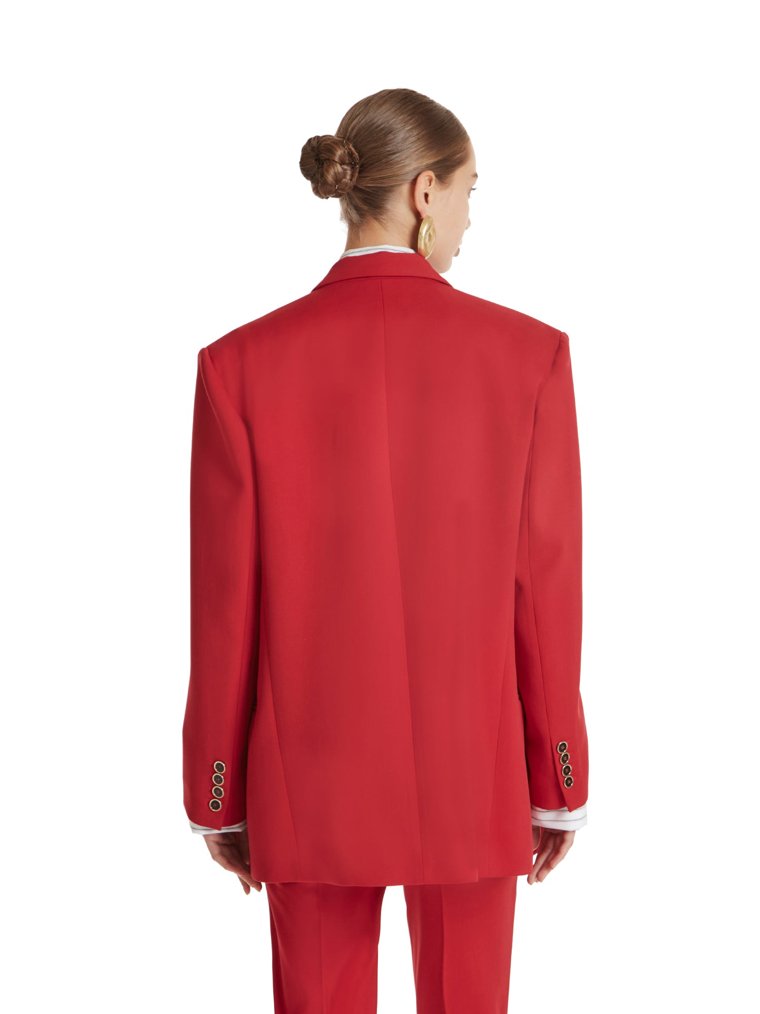 Oversized double-breasted jacket in comfort wool