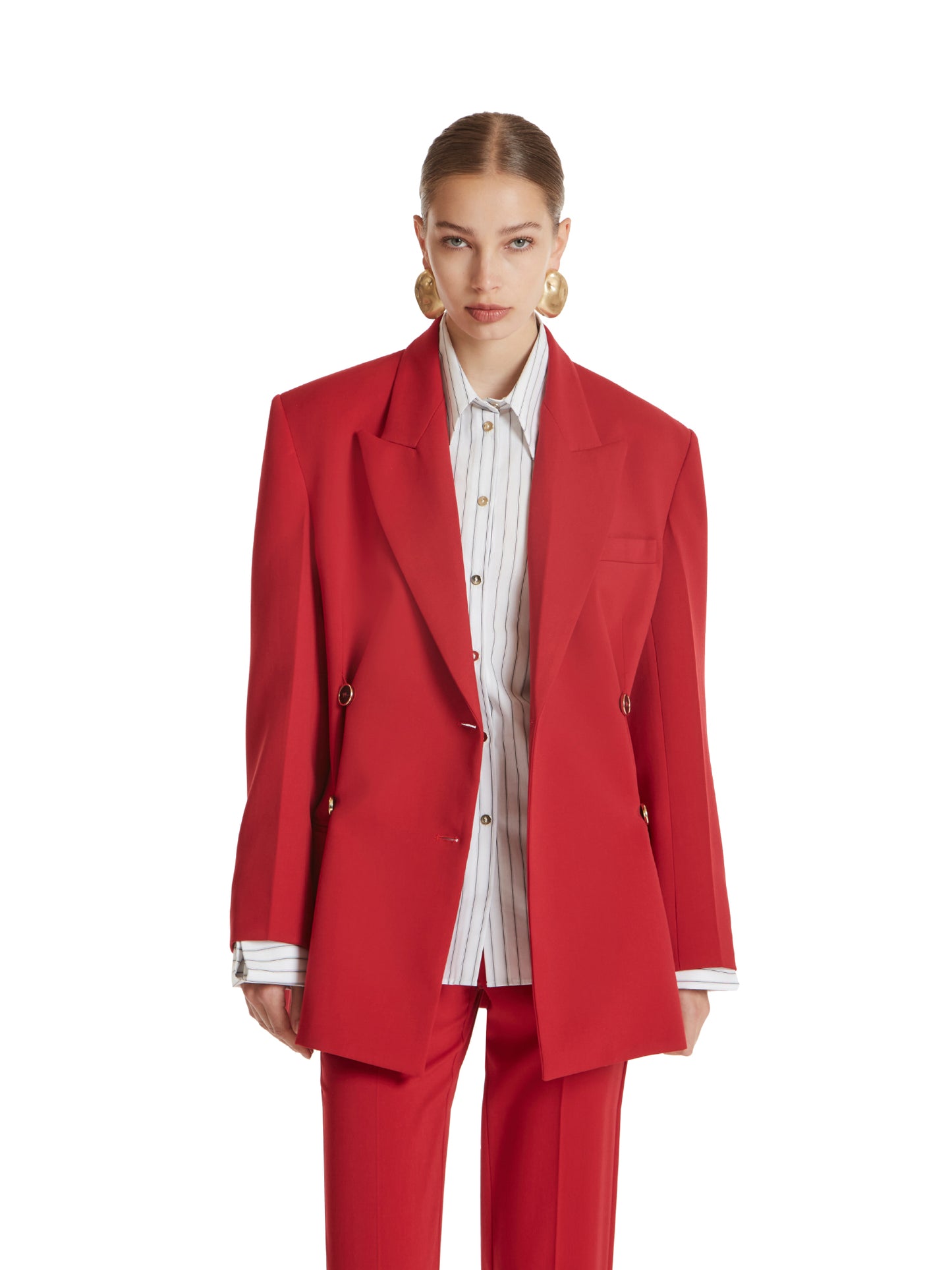 Oversized double-breasted jacket in comfort wool