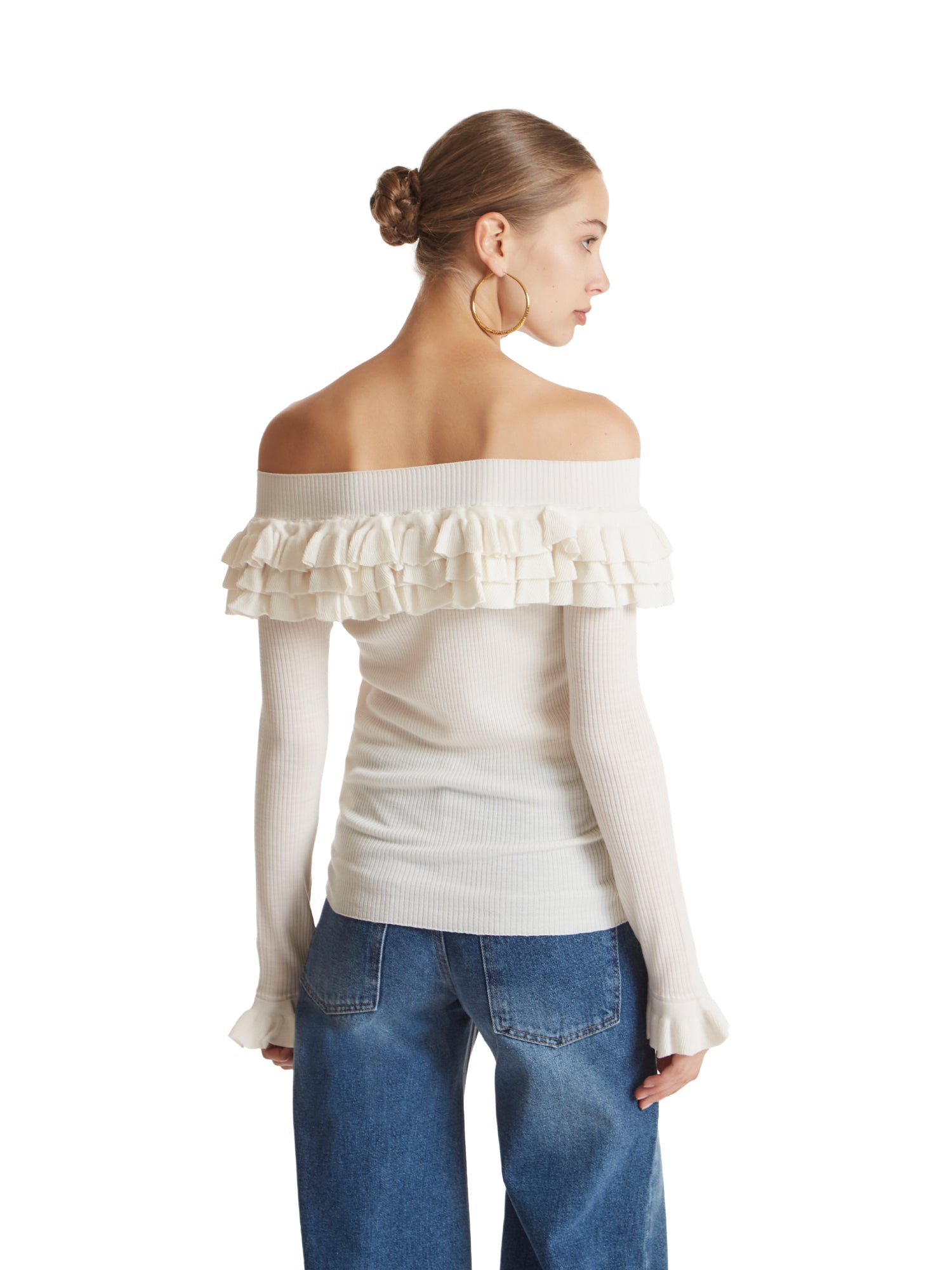 Off-the-shoulder sweater