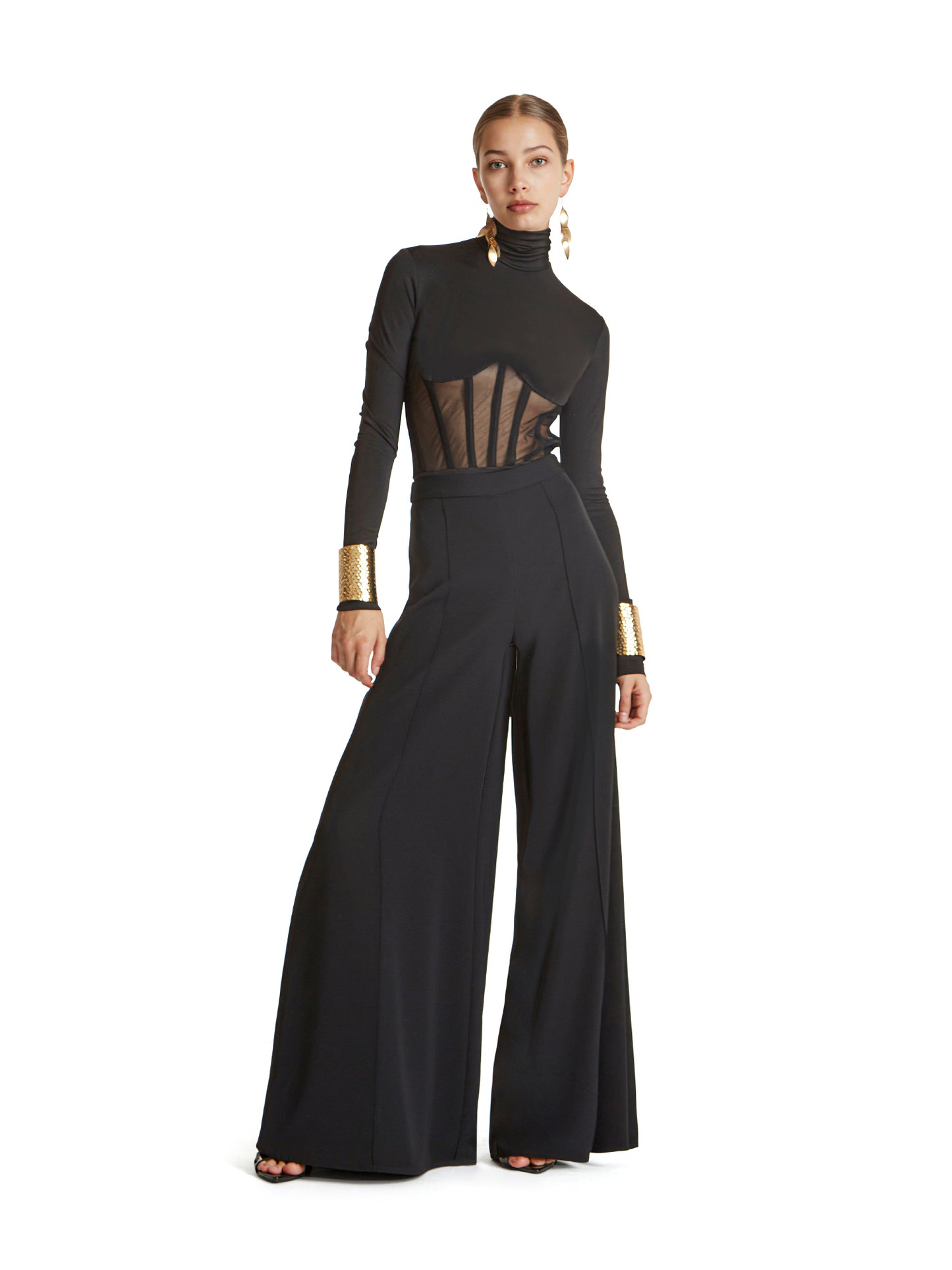 Extra-wide-leg trousers