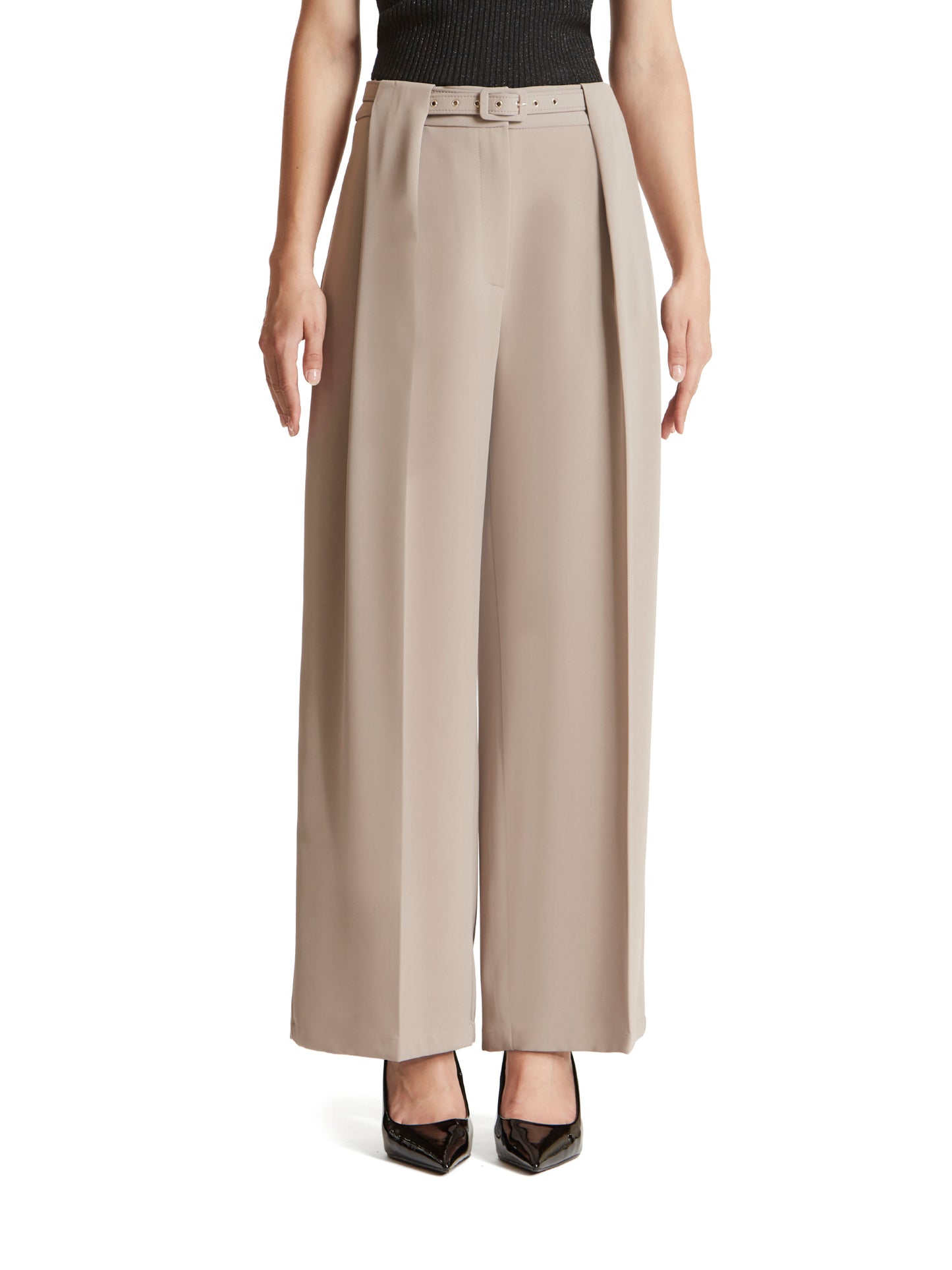 Pleated palazzo trousers