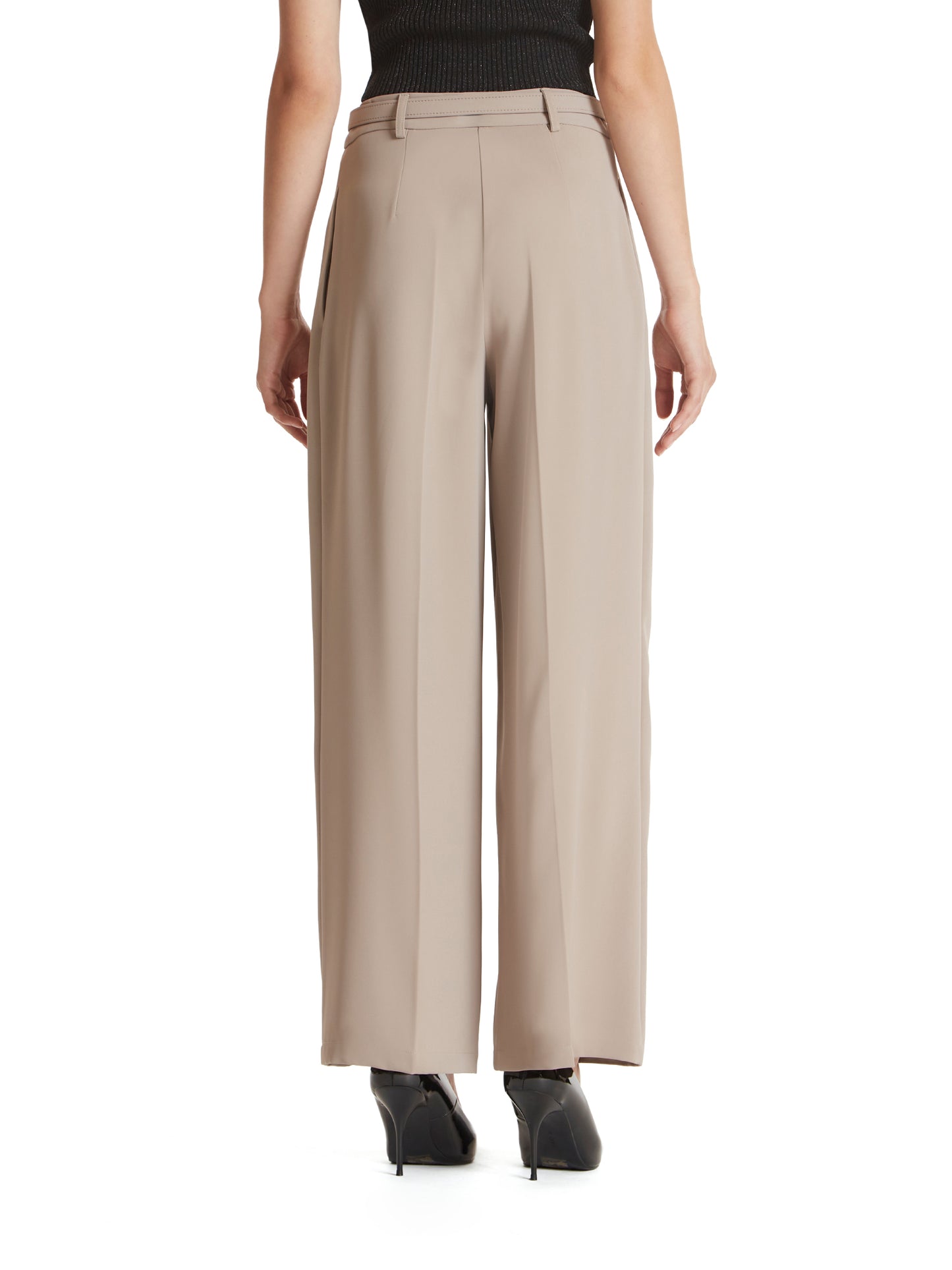 Pleated palazzo trousers
