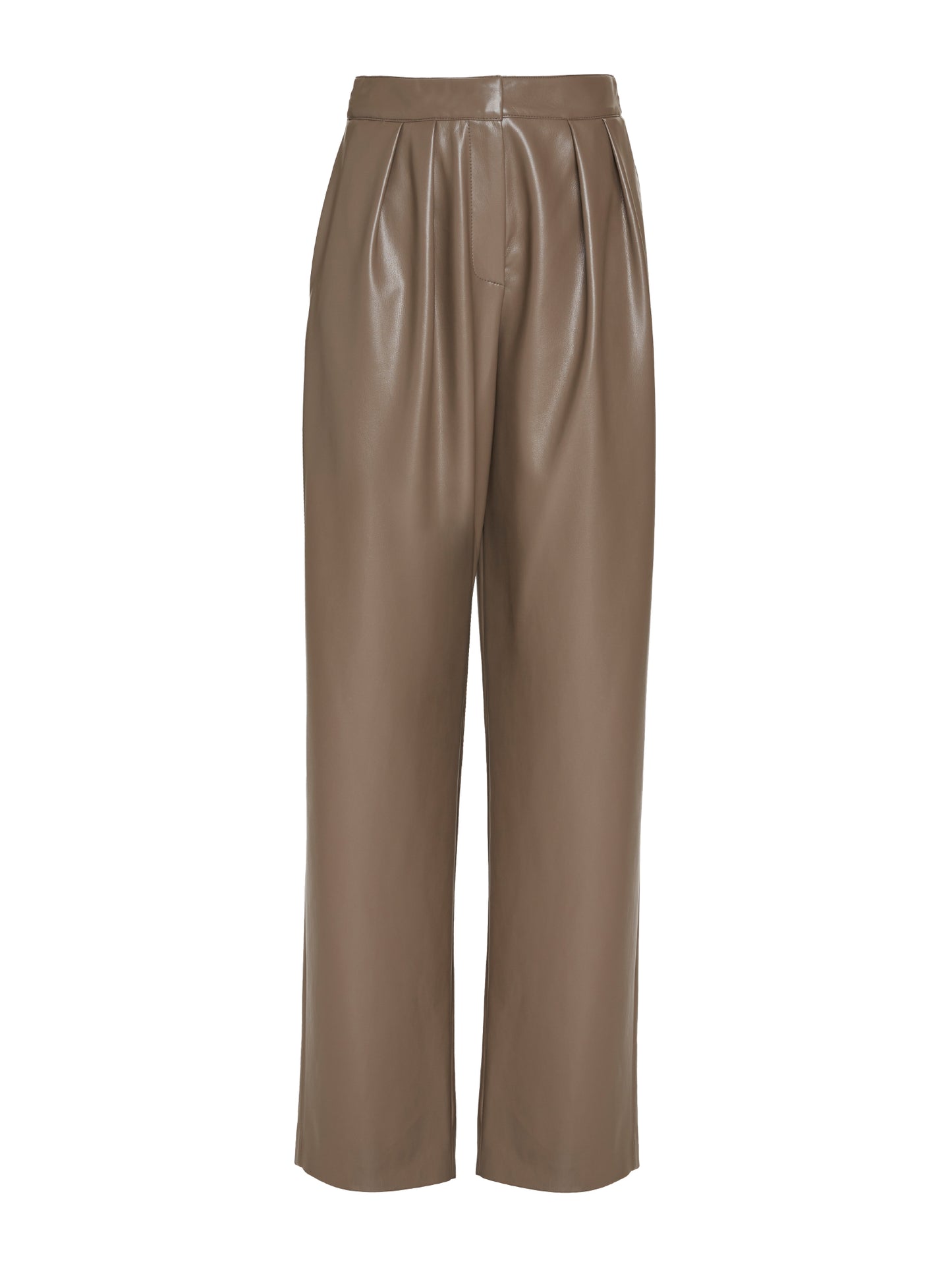 Double-pleated trousers with snake-style cuffs