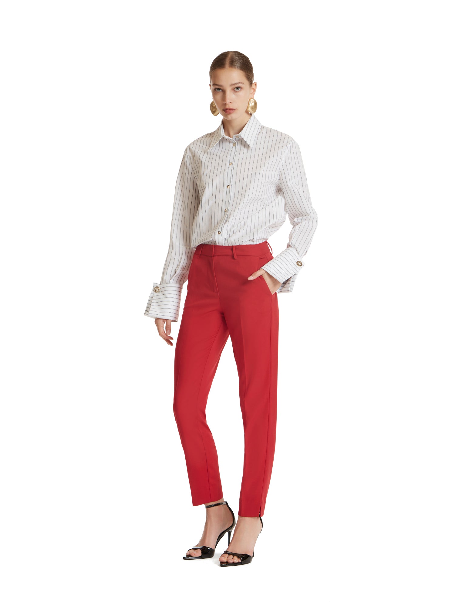 New York cigarette trousers in comfort wool