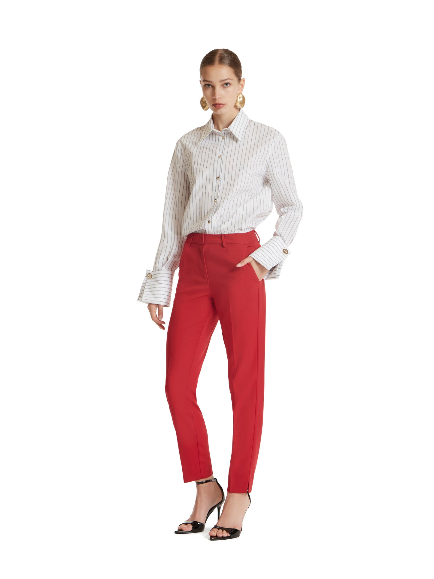 New York cigarette trousers in comfort wool