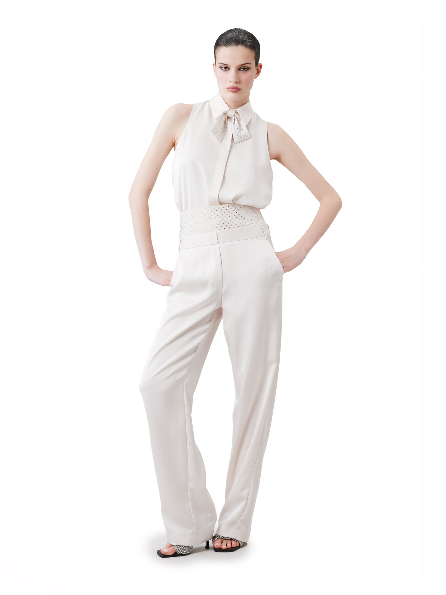 Straight leg trousers