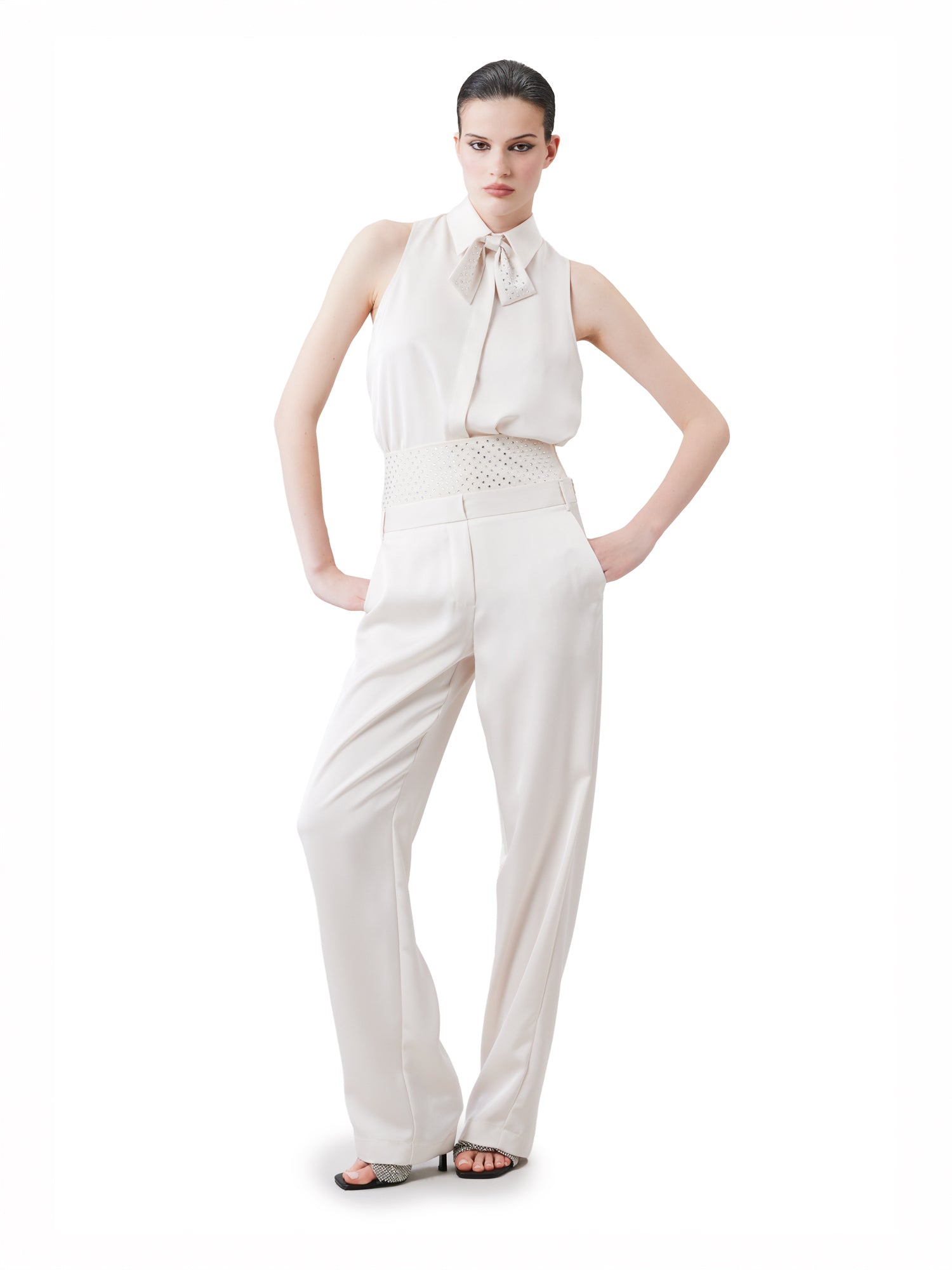 Straight leg trousers