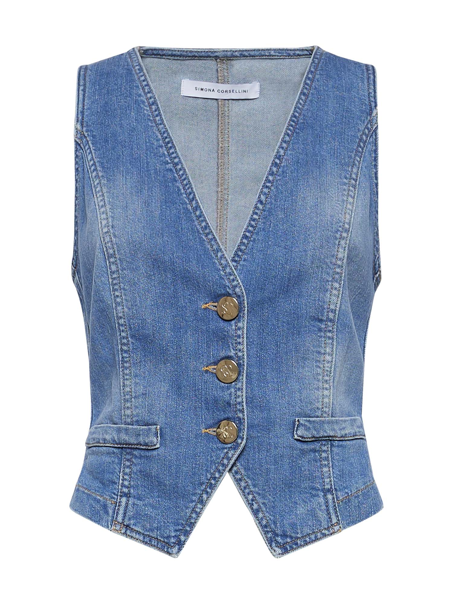 Space Simona Corsellini Gilet ultrafitted in tela comfort meccanico