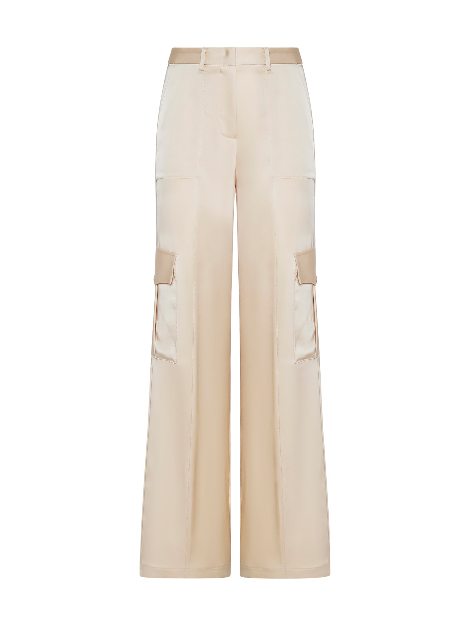 Space Simona Corsellini Pantalone cargo in raso heavy