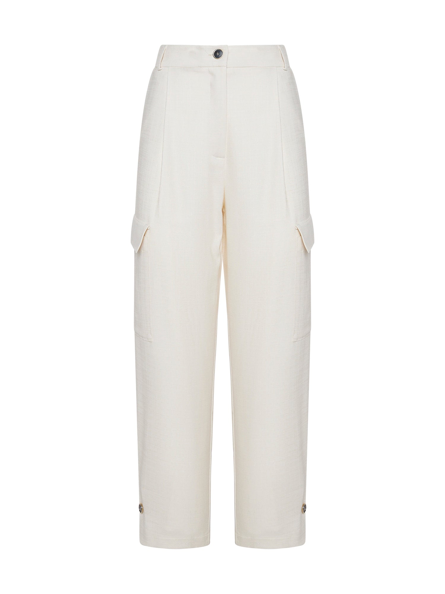 Space Simona Corsellini Pantalone cargo in tramato luxury