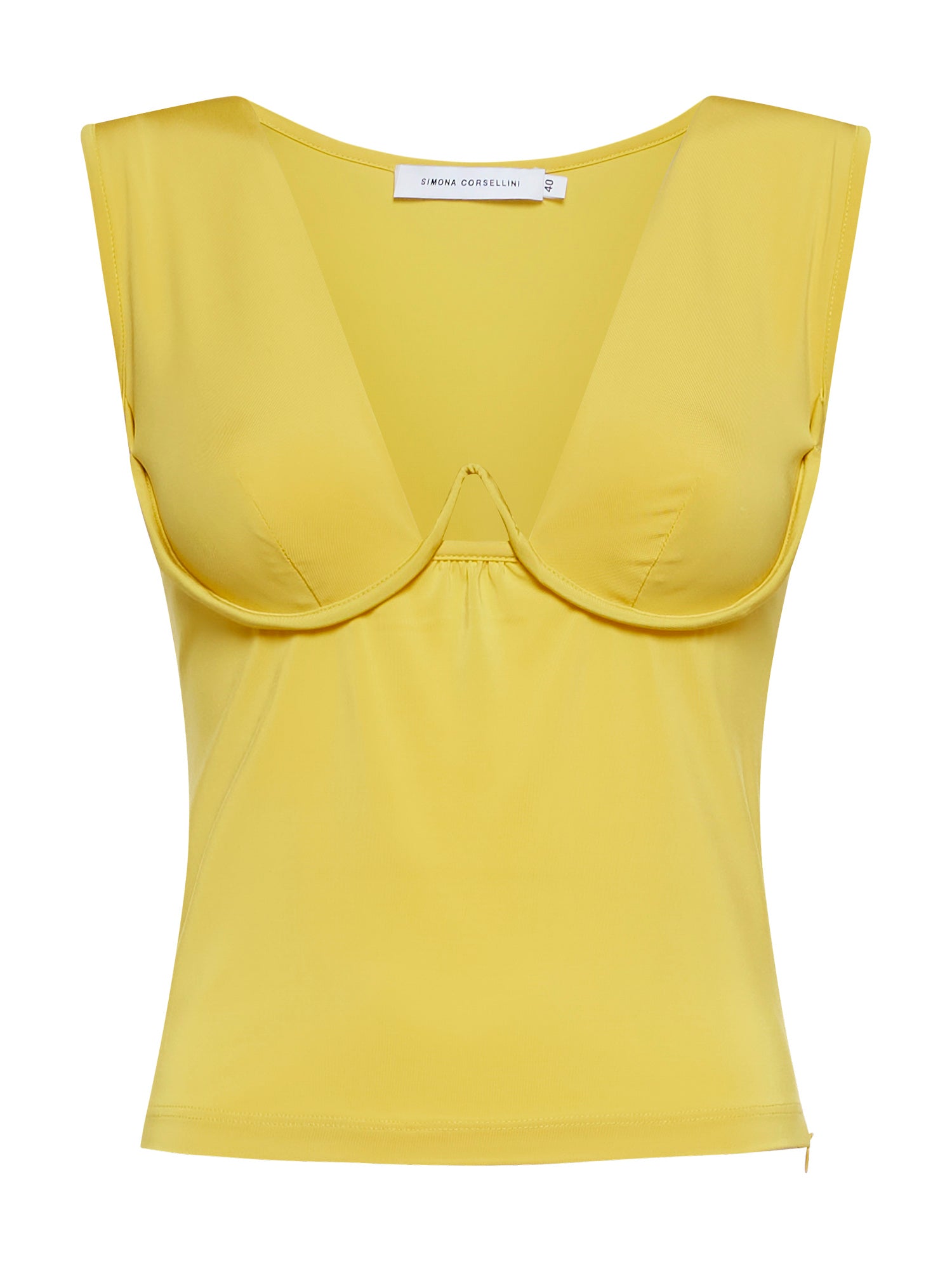 Jersey top with underwire pattern
