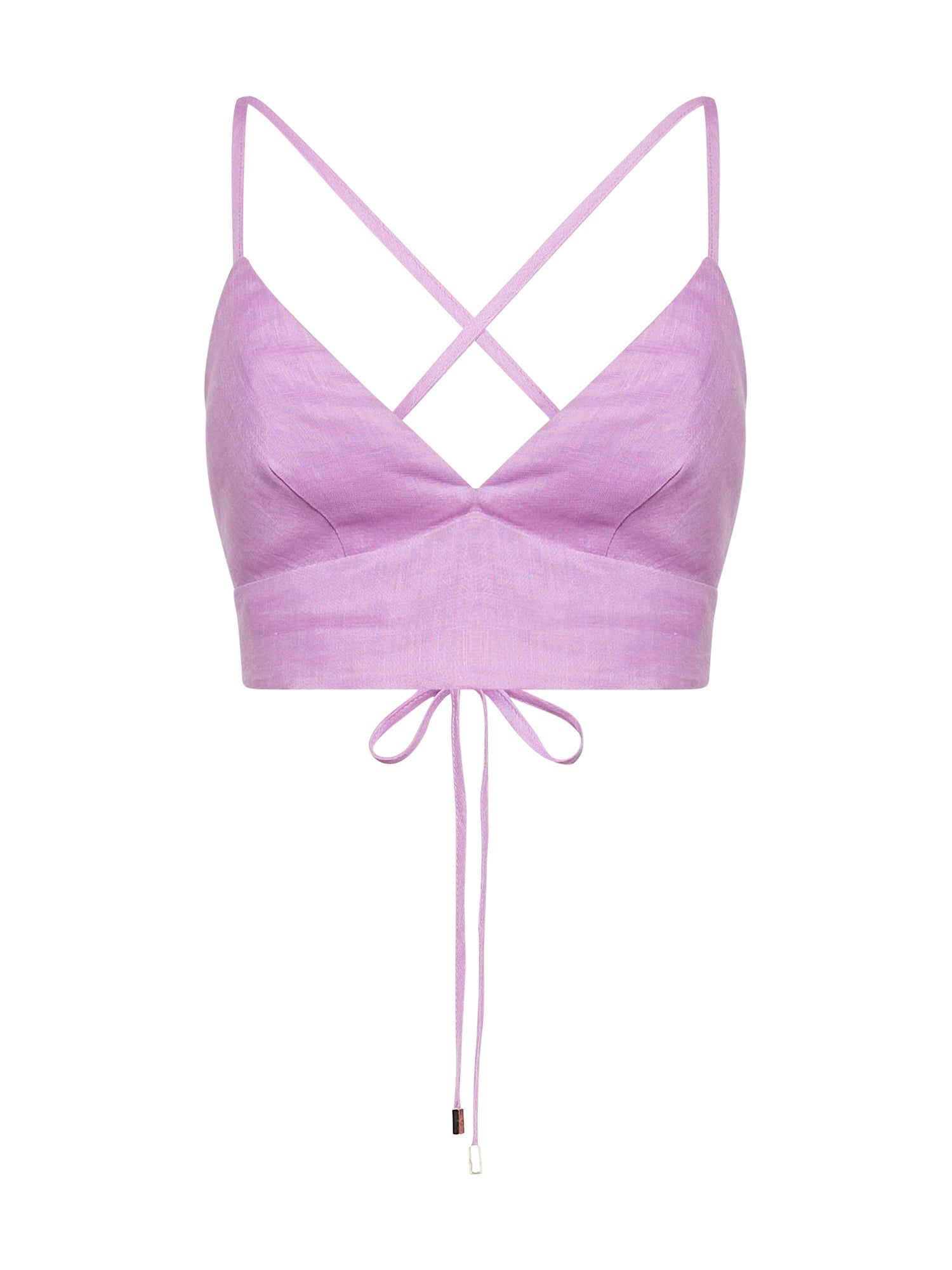 Space Simona Corsellini Top bra in tecno lino