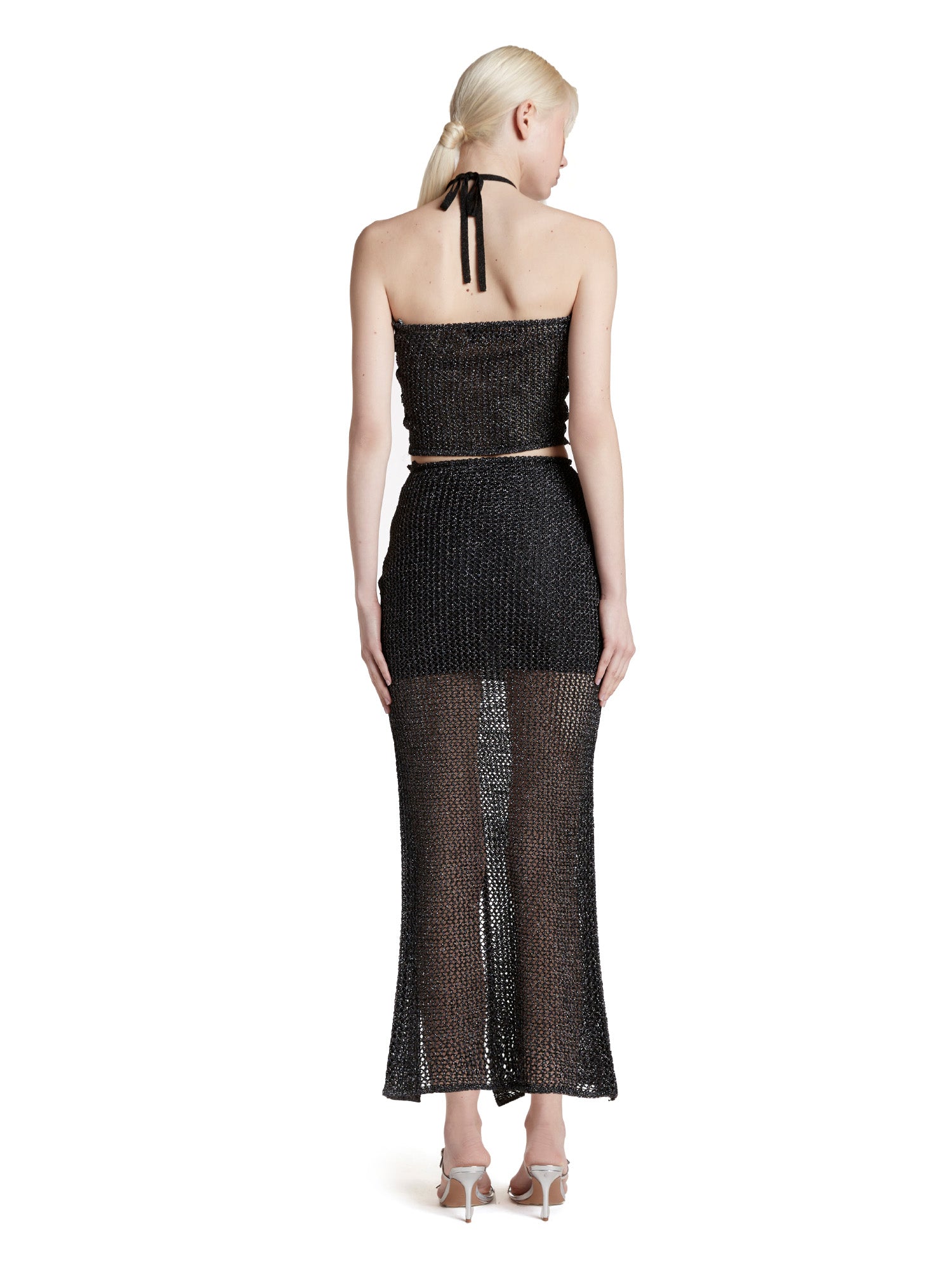 Midi dress with slit