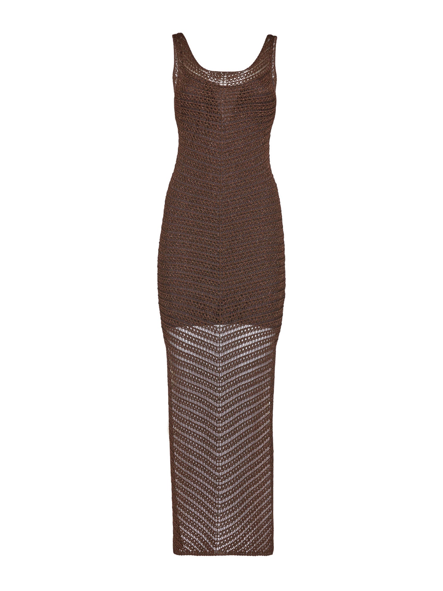 Midi slip dress with slits