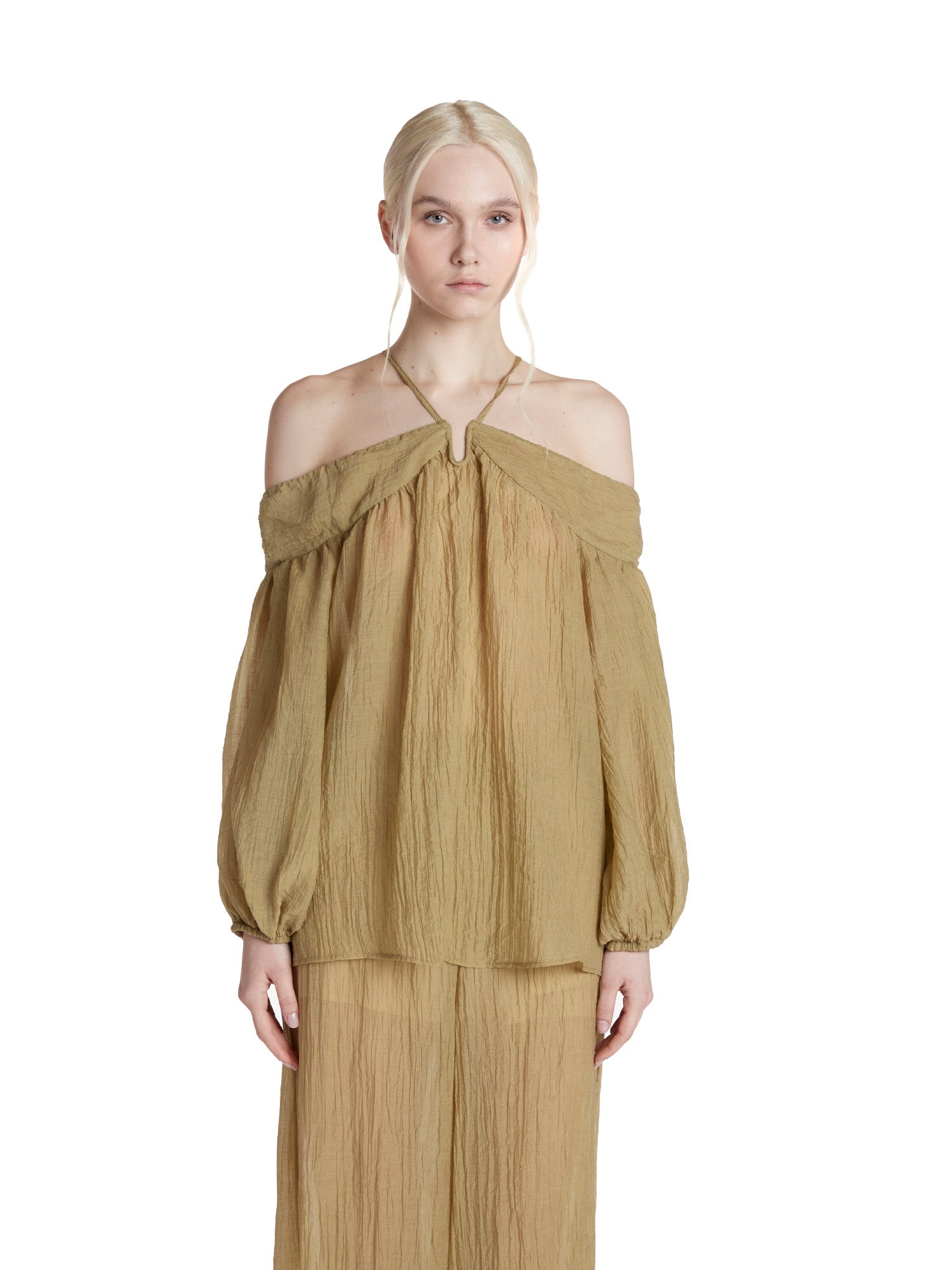 Off-the-shoulder blouse