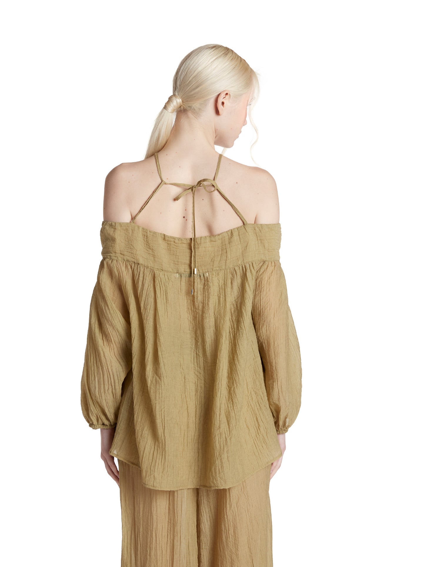 Off-the-shoulder blouse