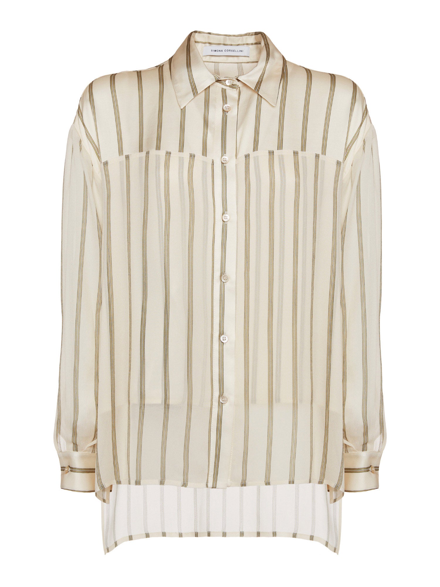 Shirt with asymmetrical hem