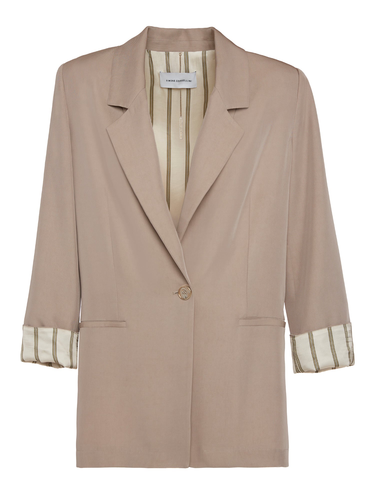 Straight jacket in viscose twill