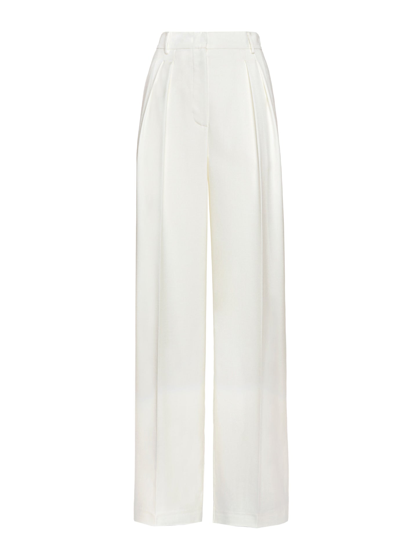 Wide-leg trousers in light woven fabric