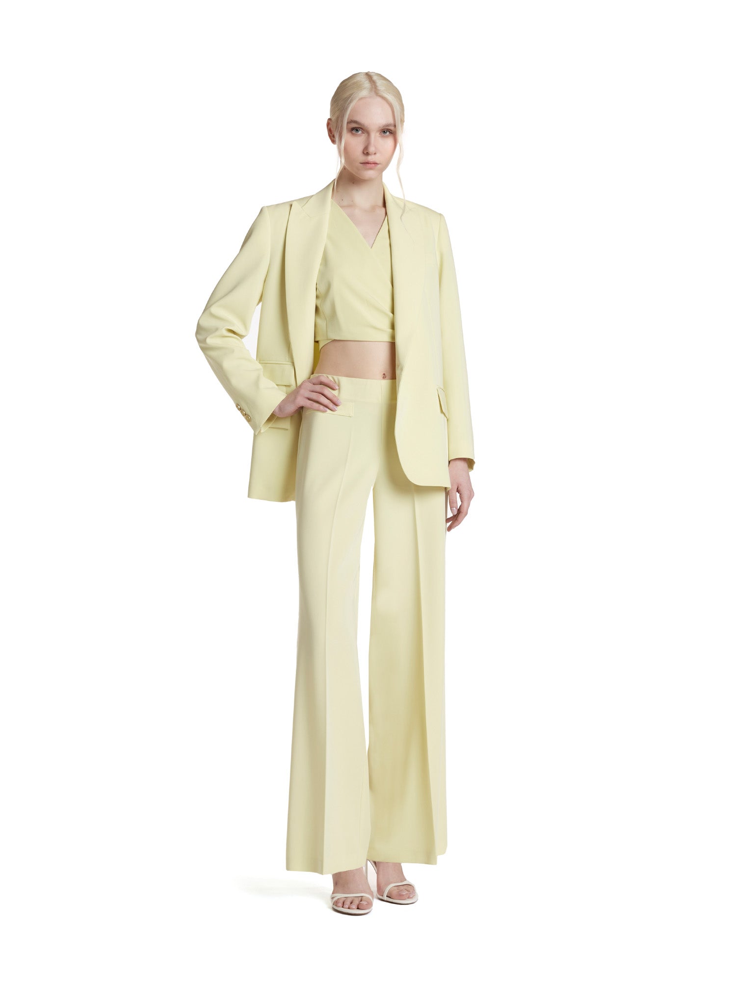 Fluid canvas trousers