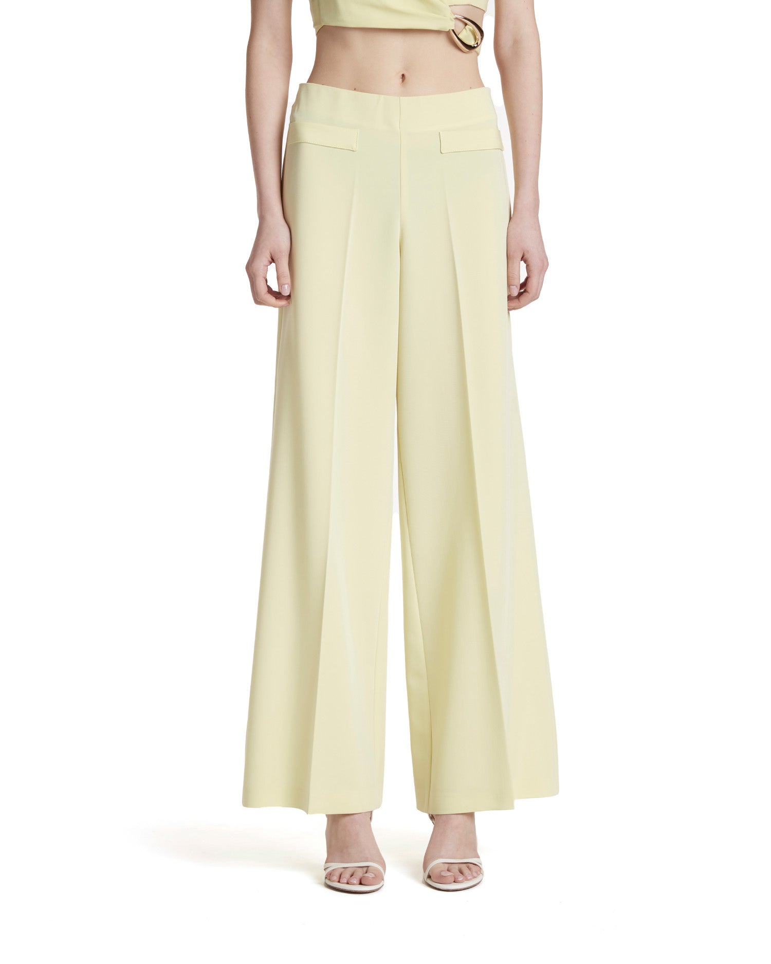 Fluid canvas trousers