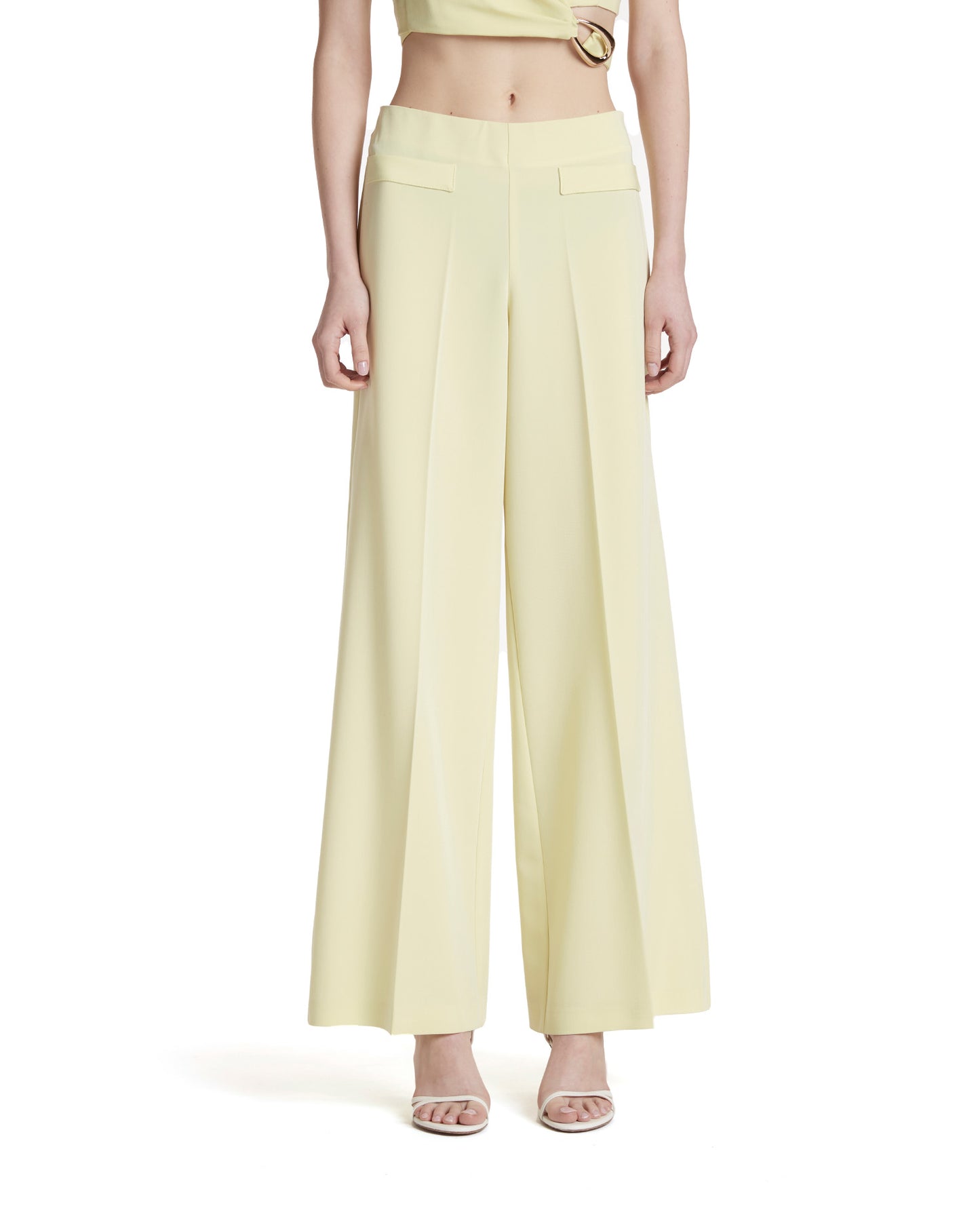 Fluid canvas trousers