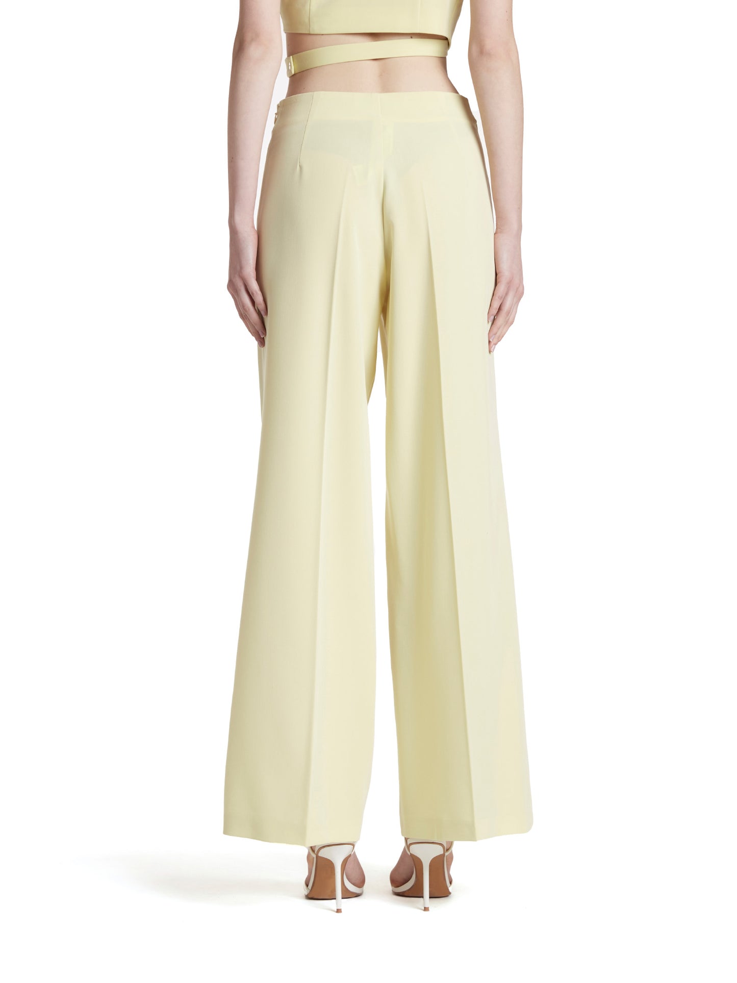 Fluid canvas trousers